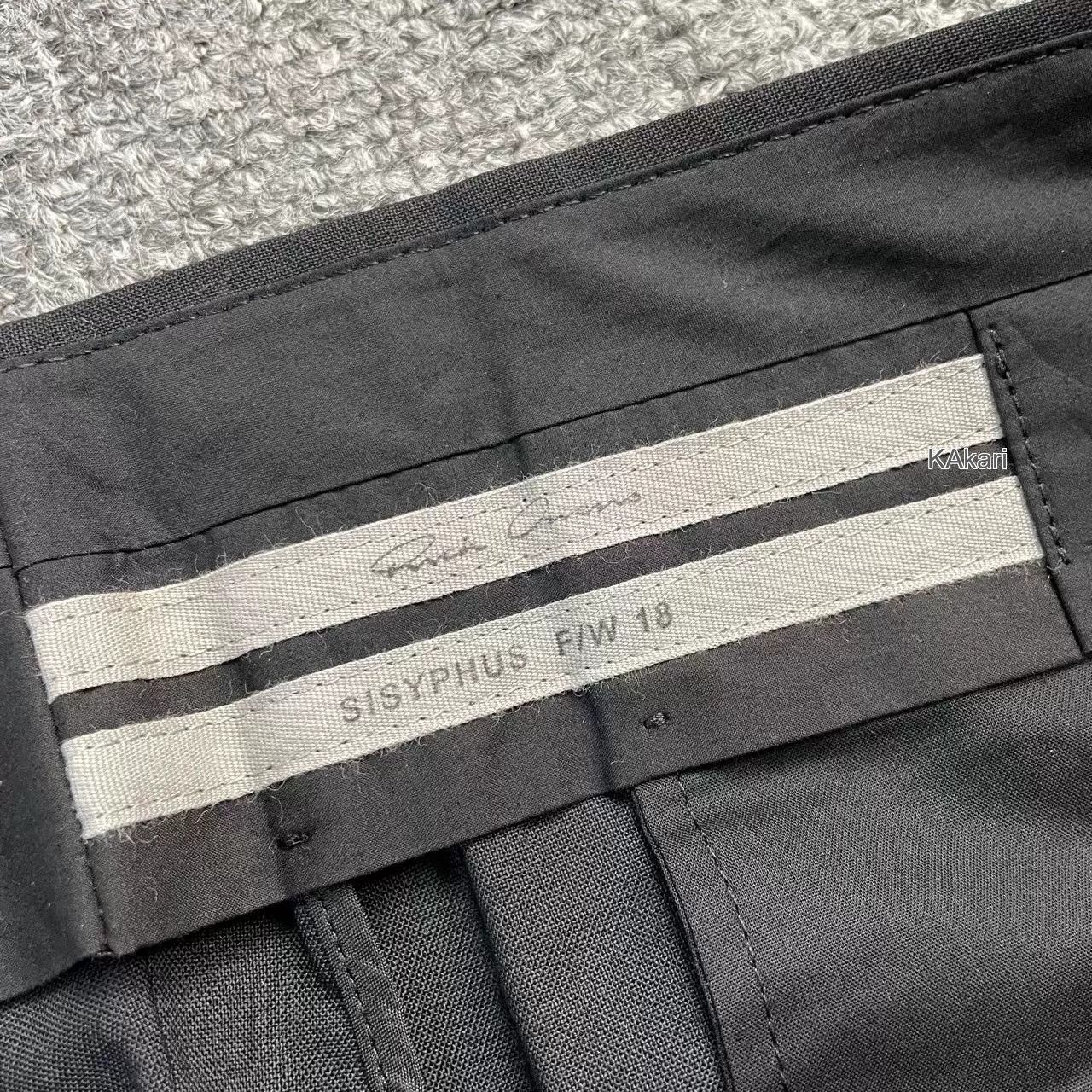 Rick Owens Rick Owens RO Black Cropped Trousers Size US 35 - 3 Thumbnail