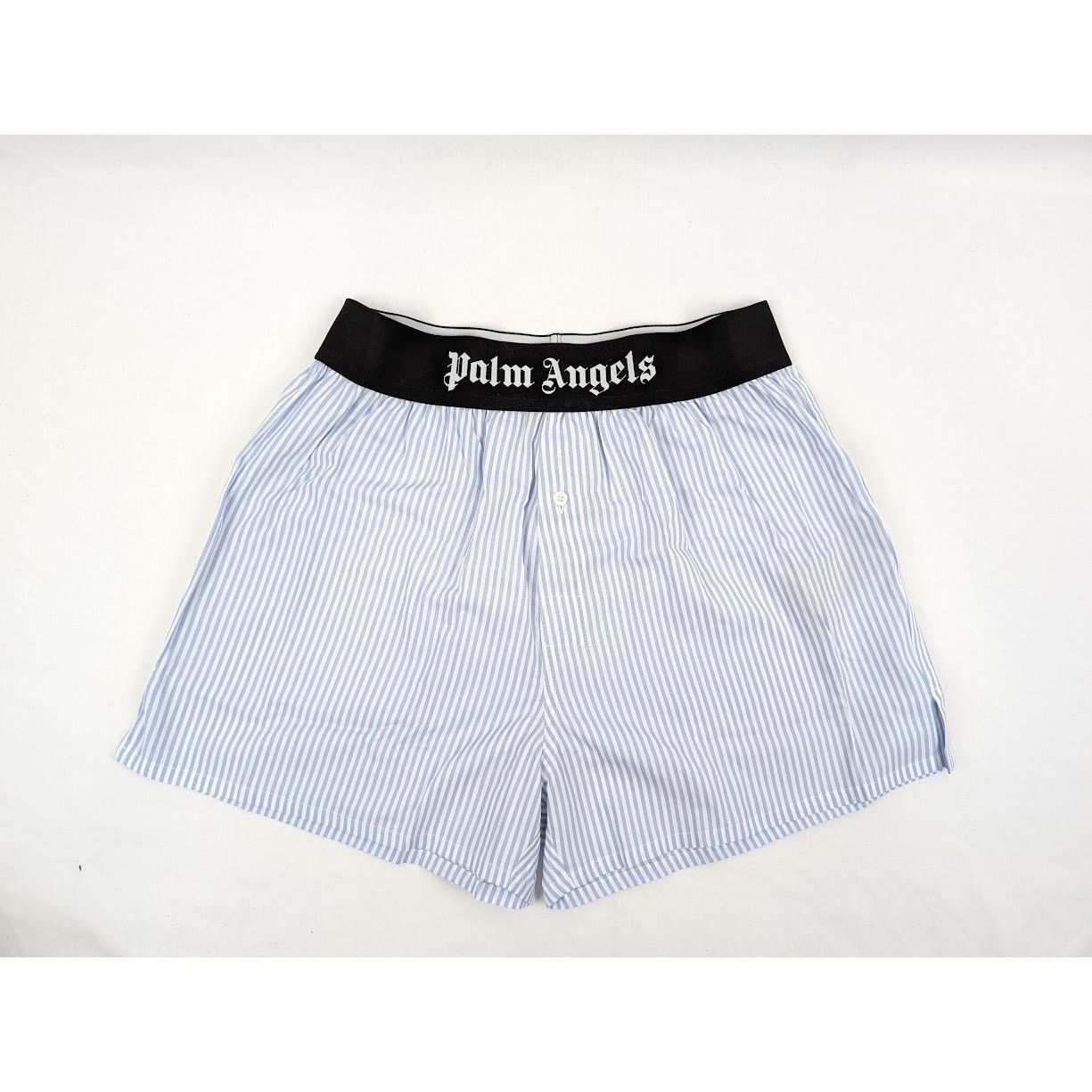 Palm Angels o1rshd1 Size: M/ Classic Logo Striped Boxer Light Blue Size US 32 / EU 48 - 1 Thumbnail