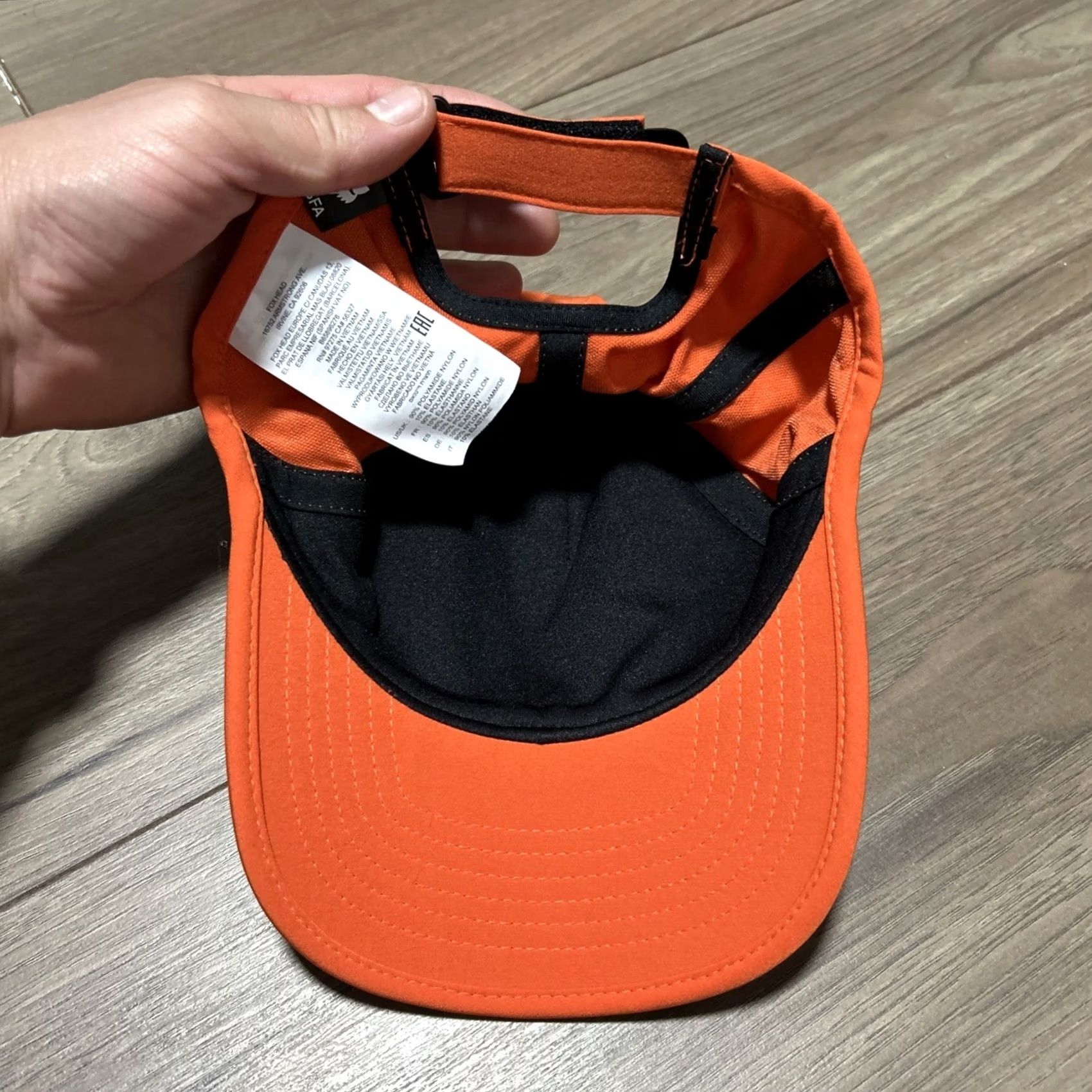 Fox Racing Fox Racing Baseball Cap Hat Front Logo Adjustable Orange Size ONE SIZE - 7 Thumbnail