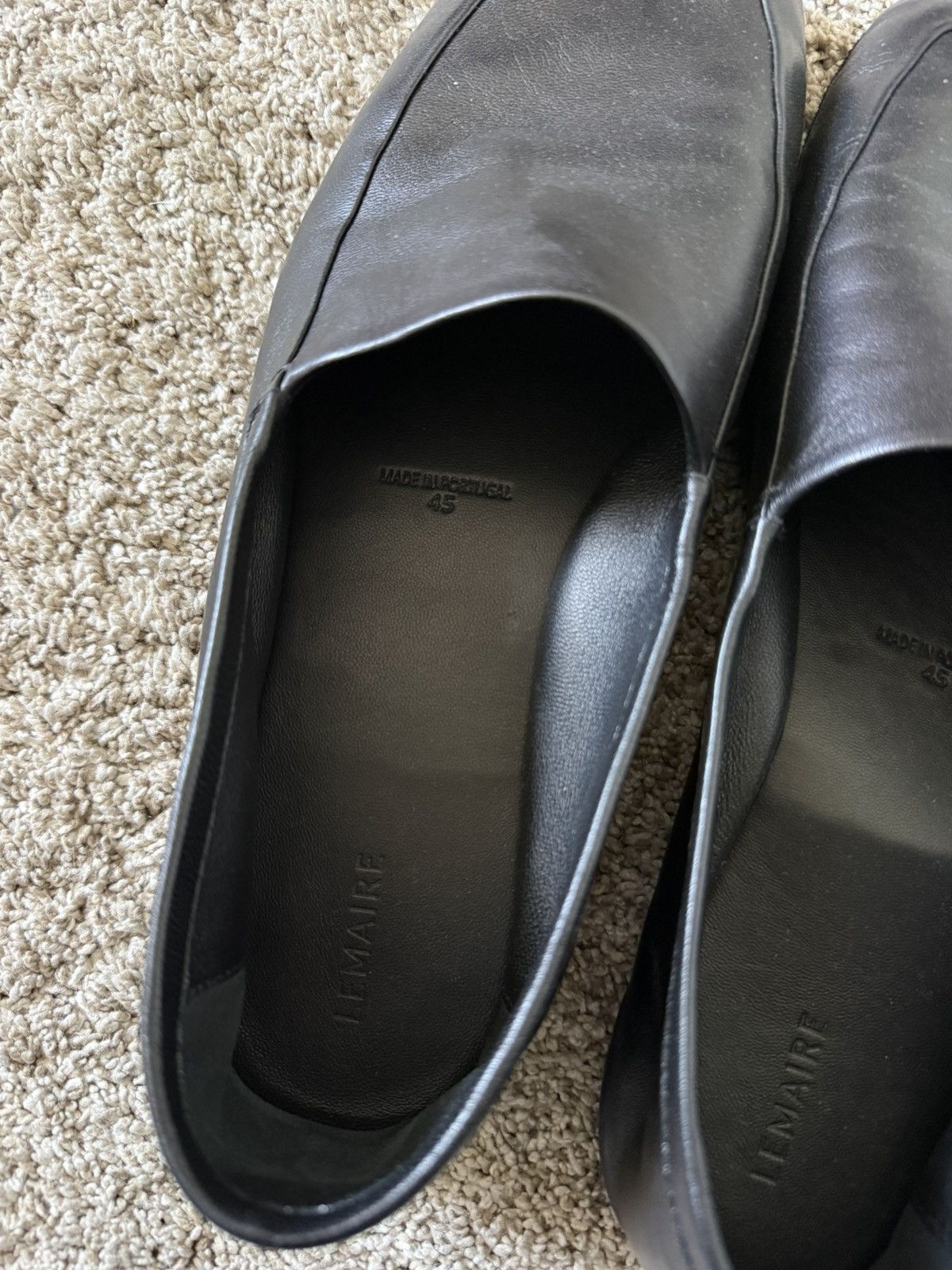 Lemaire Black outdoor slipper Size US 12 / EU 45 - 3 Thumbnail