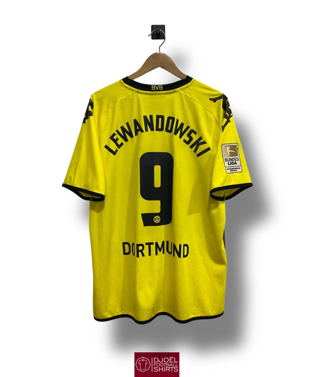 Kappa Borussia Dortmund 2011 Home Player Issue LEWANDOWSKI #9 Rare Size US XL / EU 56 / 4 - 2 Thumbnail