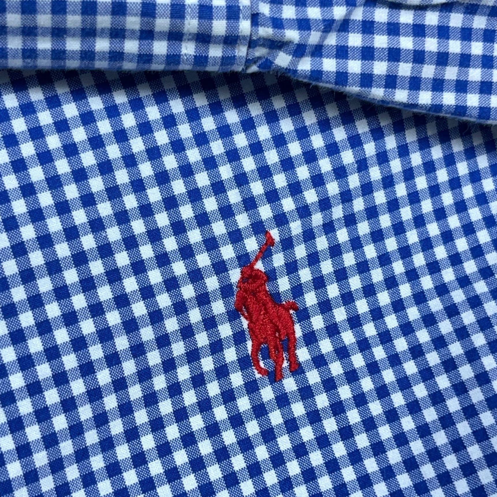 Ralph Lauren Ralph Lauren Shirt Men XL Blue Red Button Up Gingham Check Poplin Dress Casual Size US XL / EU 56 / 4 - 3 Thumbnail