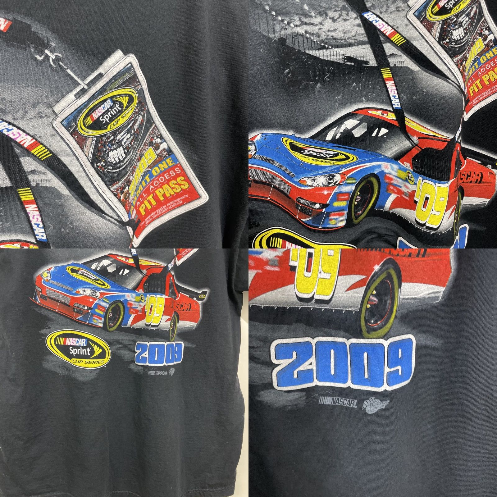 NASCAR Winners Circle Shirt Nascar Mens XL Black Double-Sided 2009 Sprint Cup Series Racing Graphic T-Shirt Size US XL / EU 56 / 4 - 10 Thumbnail