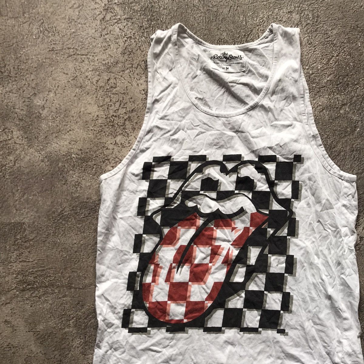 Vintage Vintage Rolling Stones Checkerboard Graphic Tank Top Grunge Size US M / EU 48-50 / 2 - 3 Thumbnail