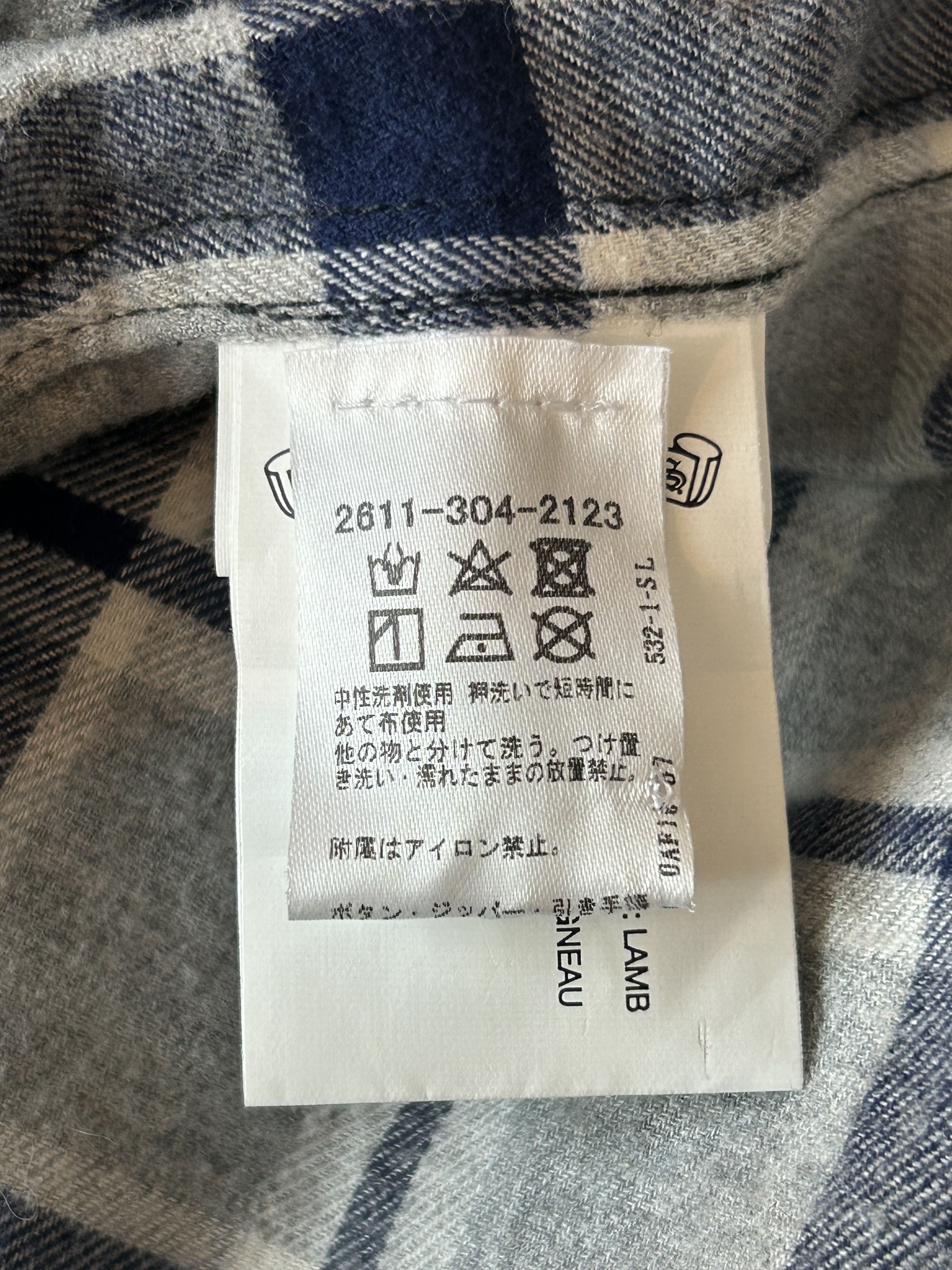 Chrome Hearts Chrome Hearts Grey & Blue Cross Patch Elongated Flannel Size US S / EU 44-46 / 1 - 4 Thumbnail