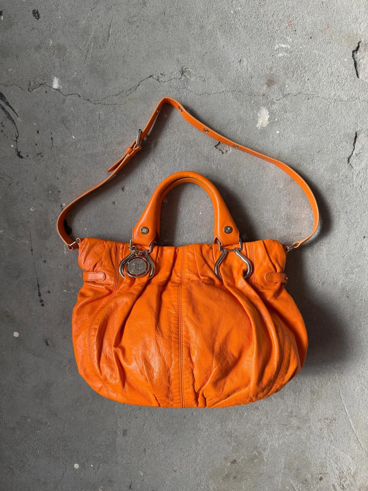 Celine Celine 2Way Leather Shoulder Bag Orange Size ONE SIZE - 1 Thumbnail