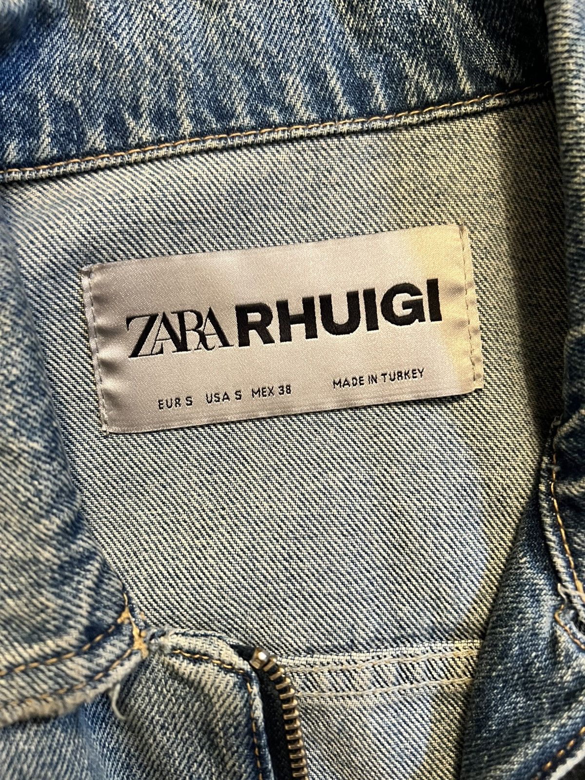 Rhude × Zara Zara x Rhuigi Cropped Denim jacket Size US S / EU 44-46 / 1 - 3 Thumbnail
