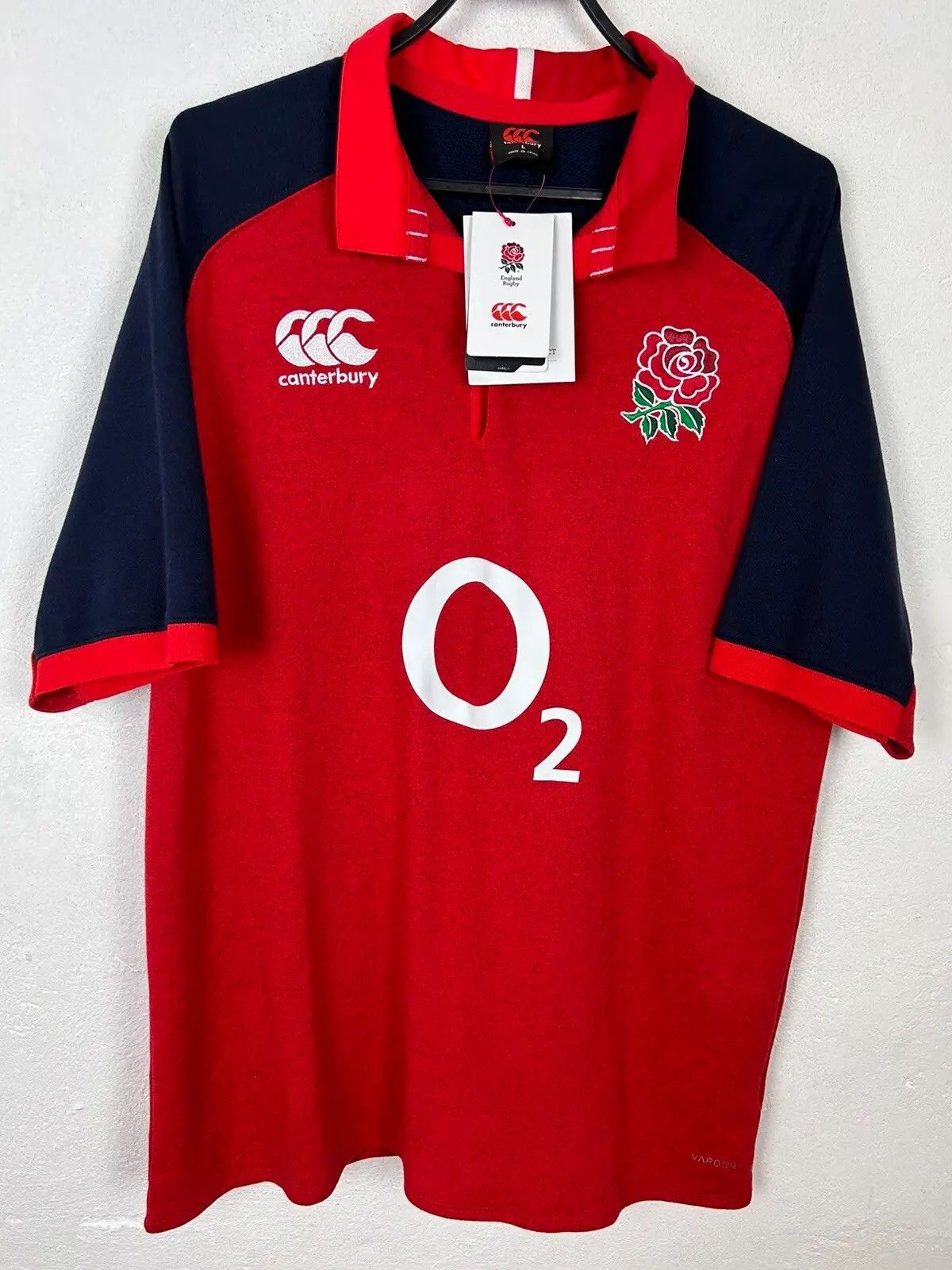 Canterbury of New Zealand BNWT Canterbury Of New Zealand England Rugby O2 Polo Shirt Size US L / EU 52-54 / 3 - 1 Thumbnail