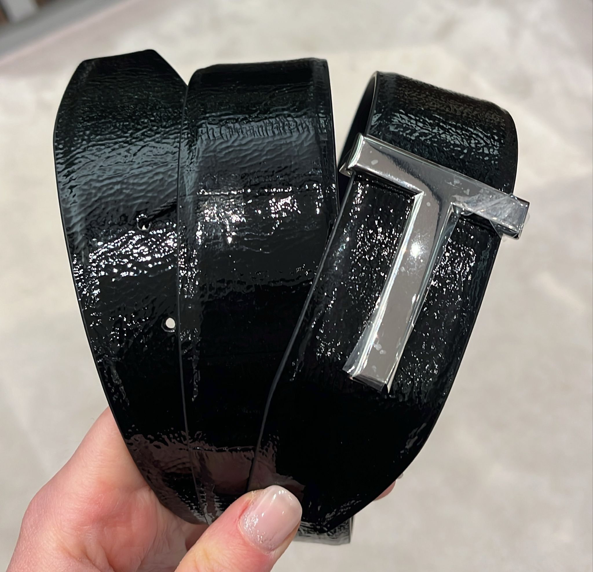Tom Ford o1loc1c0126 TB178 Size: 100 / Leather Belt in Black Size 40 - 1 Preview