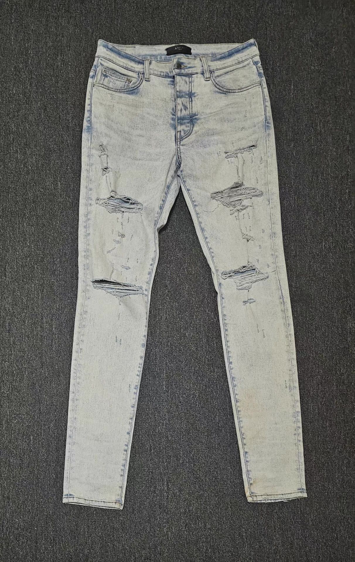 Amiri Amiri light wash ripped jeans, Size US 34 / EU 50 - 1 Thumbnail