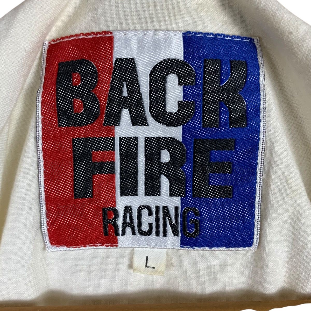 Vintage Vintage 80s BACKFIRE RACING Gt4 Logo Print Motorist Jacket Size US L / EU 52-54 / 3 - 7 Thumbnail