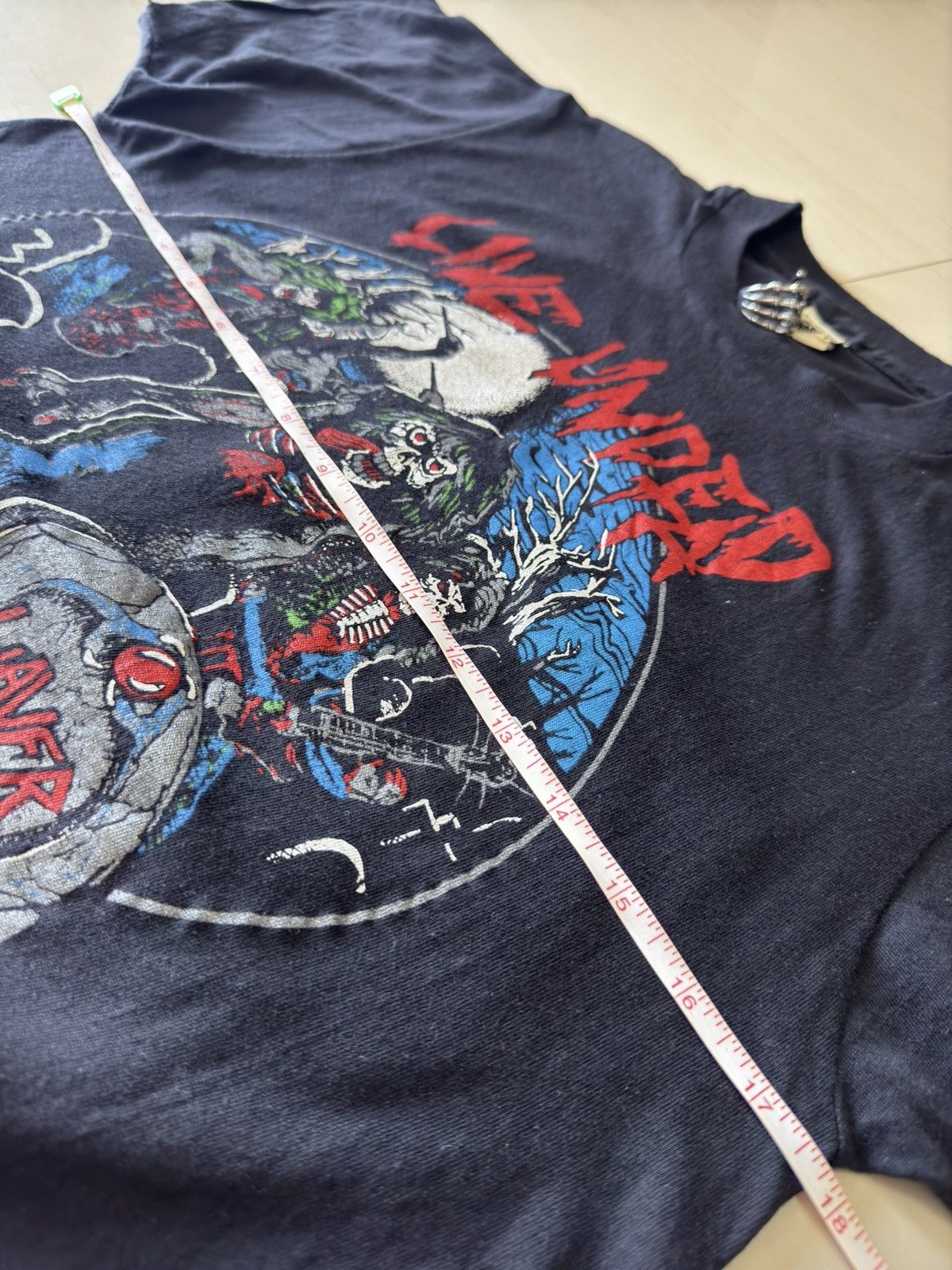 Band Tees × Vintage 1985 Slayer Live Undead Fall Slatanic Wehrmacht 80s Shirt Size US M / EU 48-50 / 2 - 12 Thumbnail
