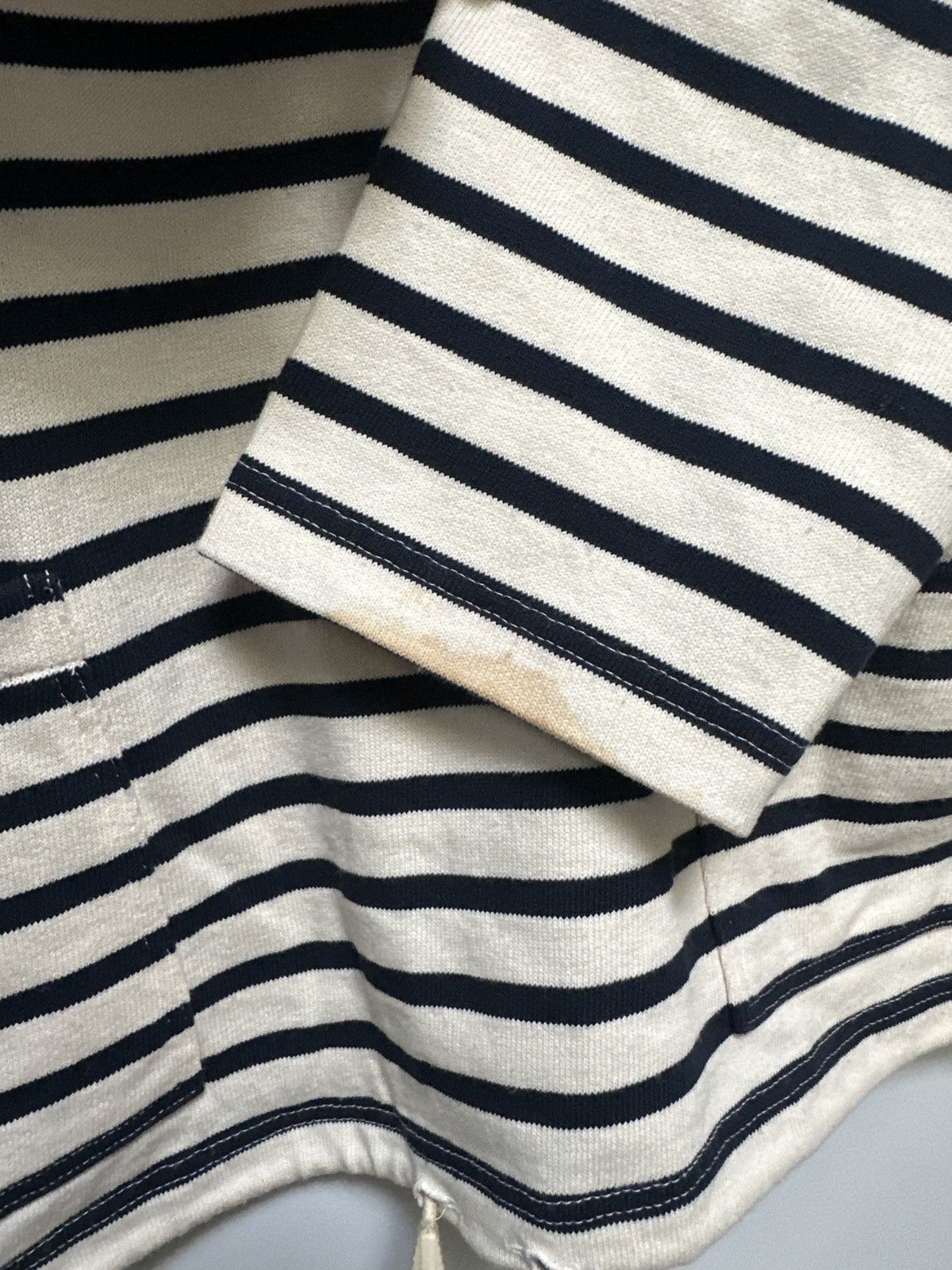 Saint James Navy Stripe Nautical Hoodie Size US S / EU 44-46 / 1 - 9 Thumbnail