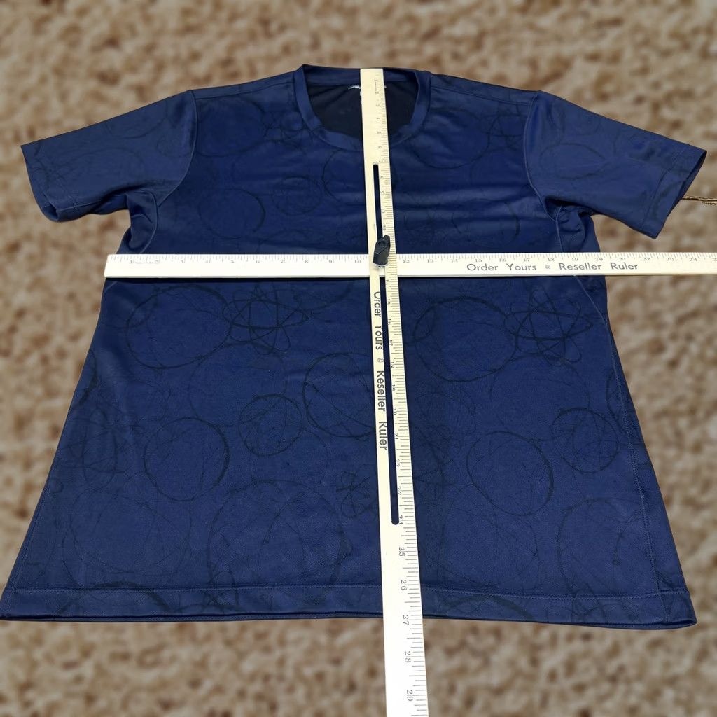 Uniqlo Futura X Uniqlo DRY-EX Shirt Mens M Blue Geometric Print Quick Dry Tee Size US M / EU 48-50 / 2 - 1 Thumbnail
