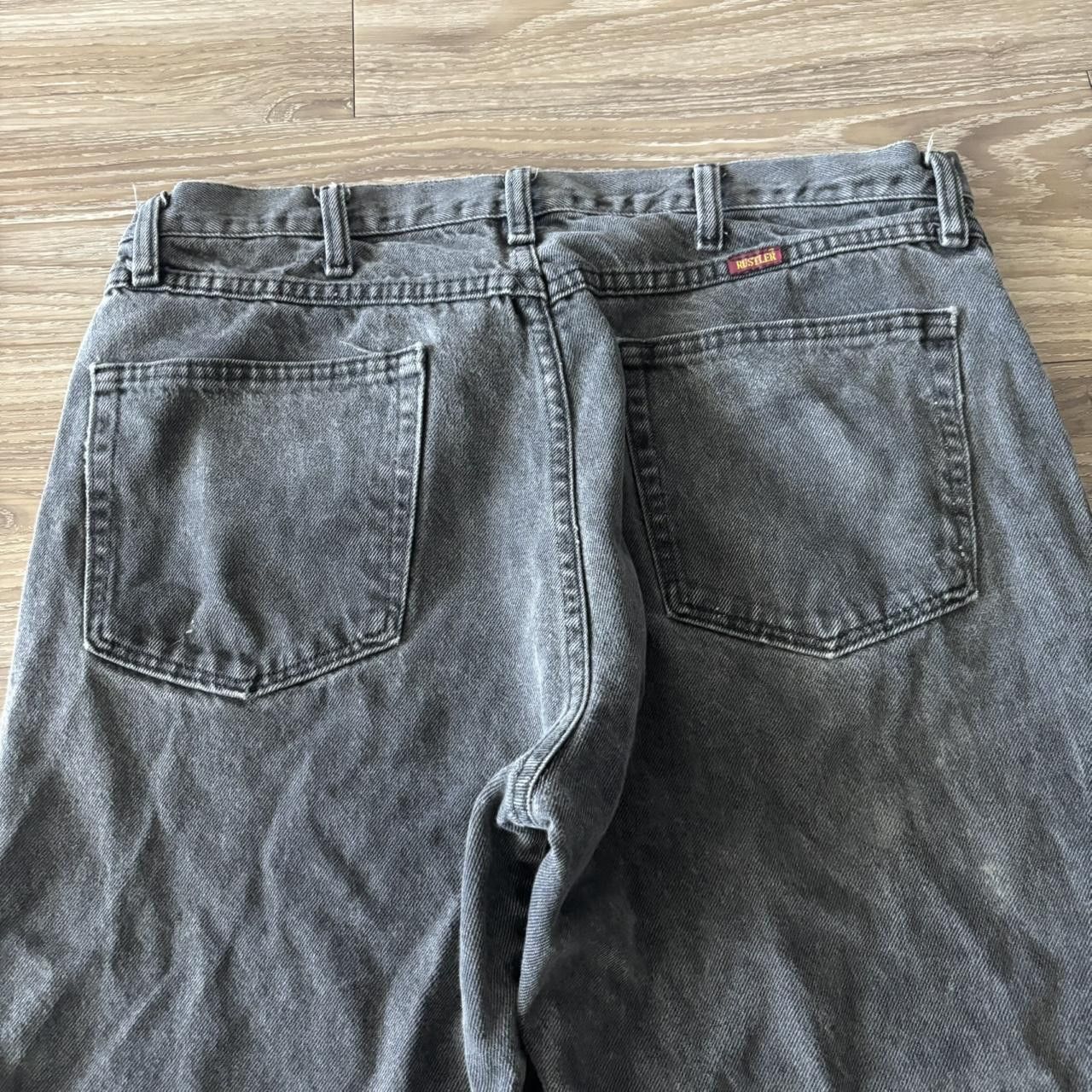 Japanese Brand Crazy Vintage Y2K/2000s Grunge Faded Black Skater Denim Jeans! 34x30 Size US 34 / EU 50 - 7 Thumbnail