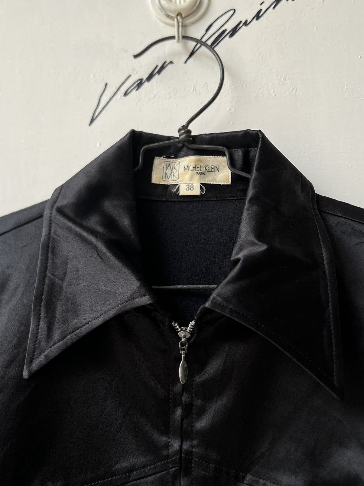 Michel Klein MICHEL KLEIN Black Zip Tops Size US XS / EU 42 / 0 - 13 Thumbnail