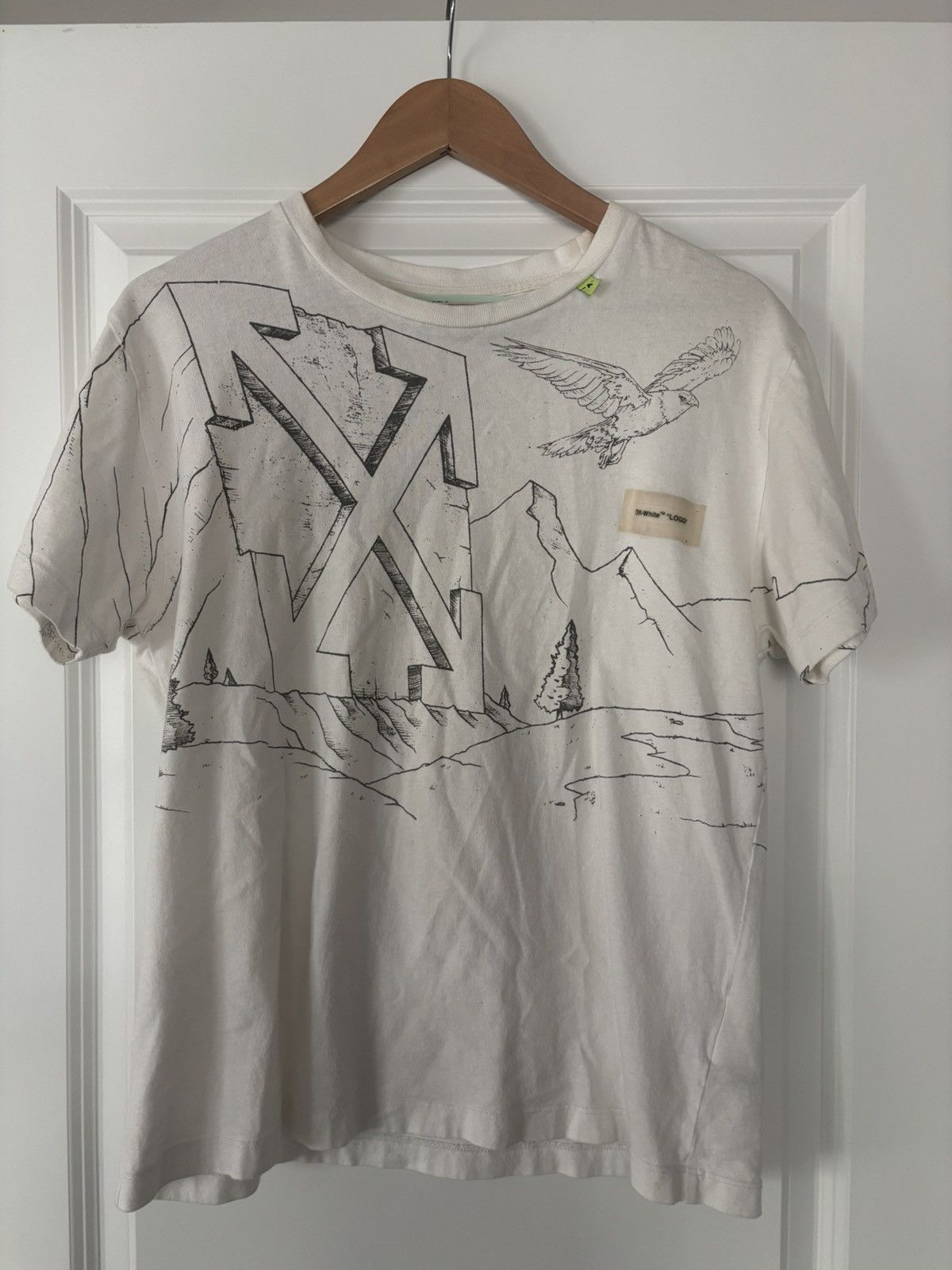 Off-White 2013 Off White Virgil Aboloh Eagle Spell Out Logo Shirt Size US L / EU 52-54 / 3 - 1 Thumbnail