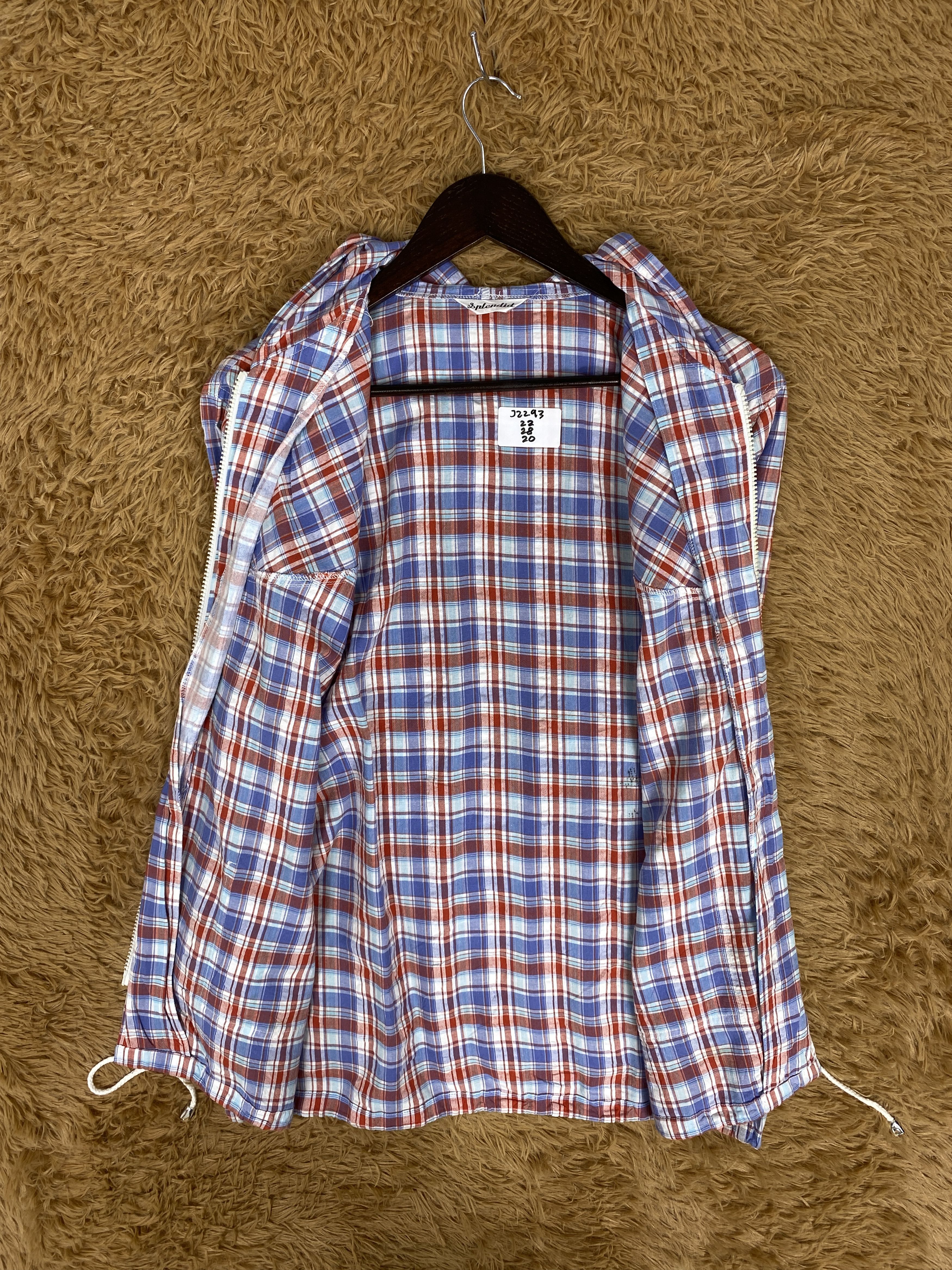 Japanese Brand × Vintage Vintage Splendid Flannel Hoodie Jacket Size US S / EU 44-46 / 1 - 6 Thumbnail