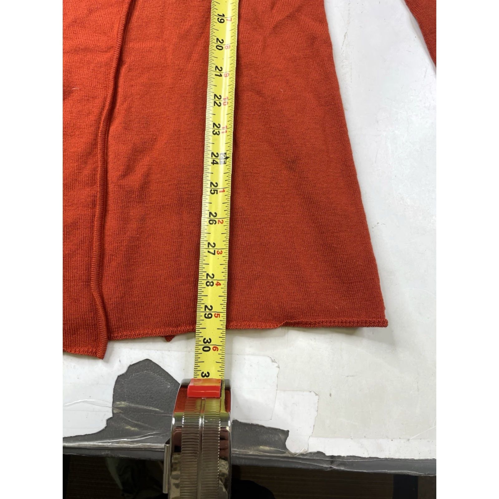 Vintage OSKA Dress A-Line Long Knit Wool Crew Neck Long Sleeve Orange Women Size 0 Knitted Knee Length Vintage No (Adapted) Size XS / US 0-2 / IT 36-38 - 4 Thumbnail
