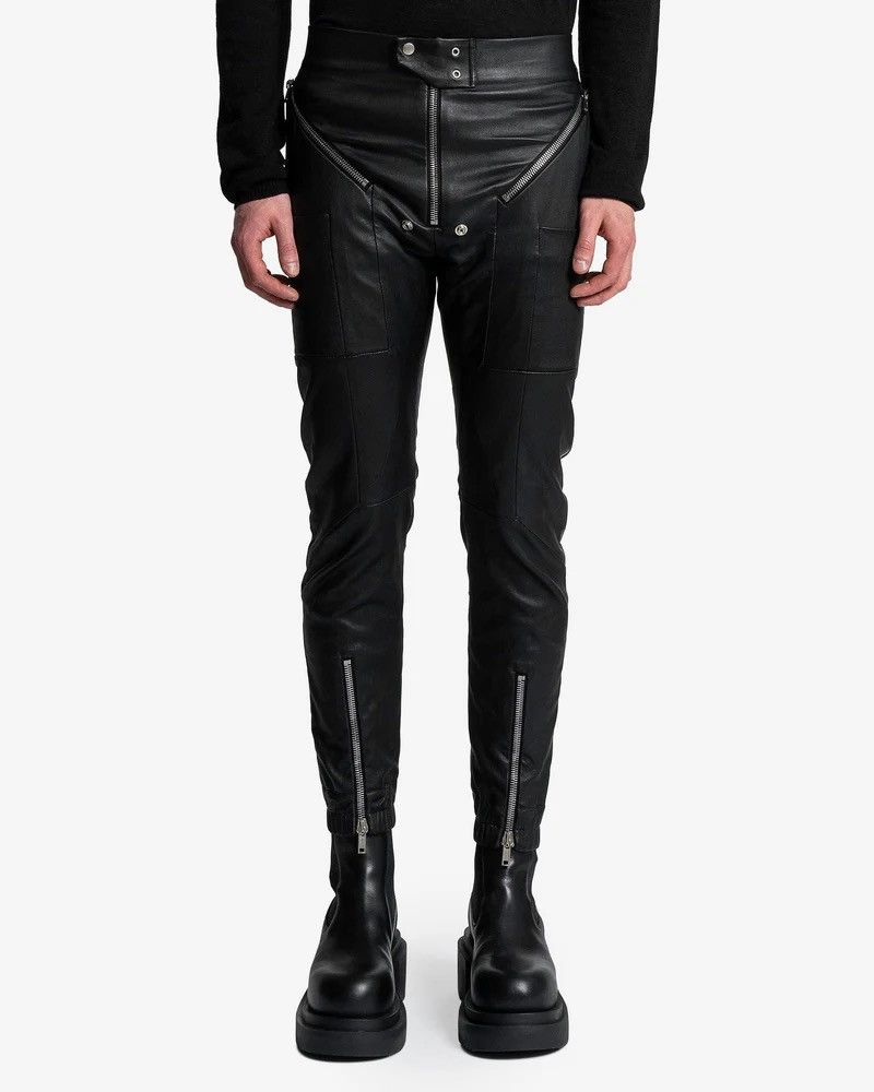 Rick Owens 2023 Luxor Strobe Lambskin Cargo Pants Size US 30 / EU 46 - 2 Thumbnail