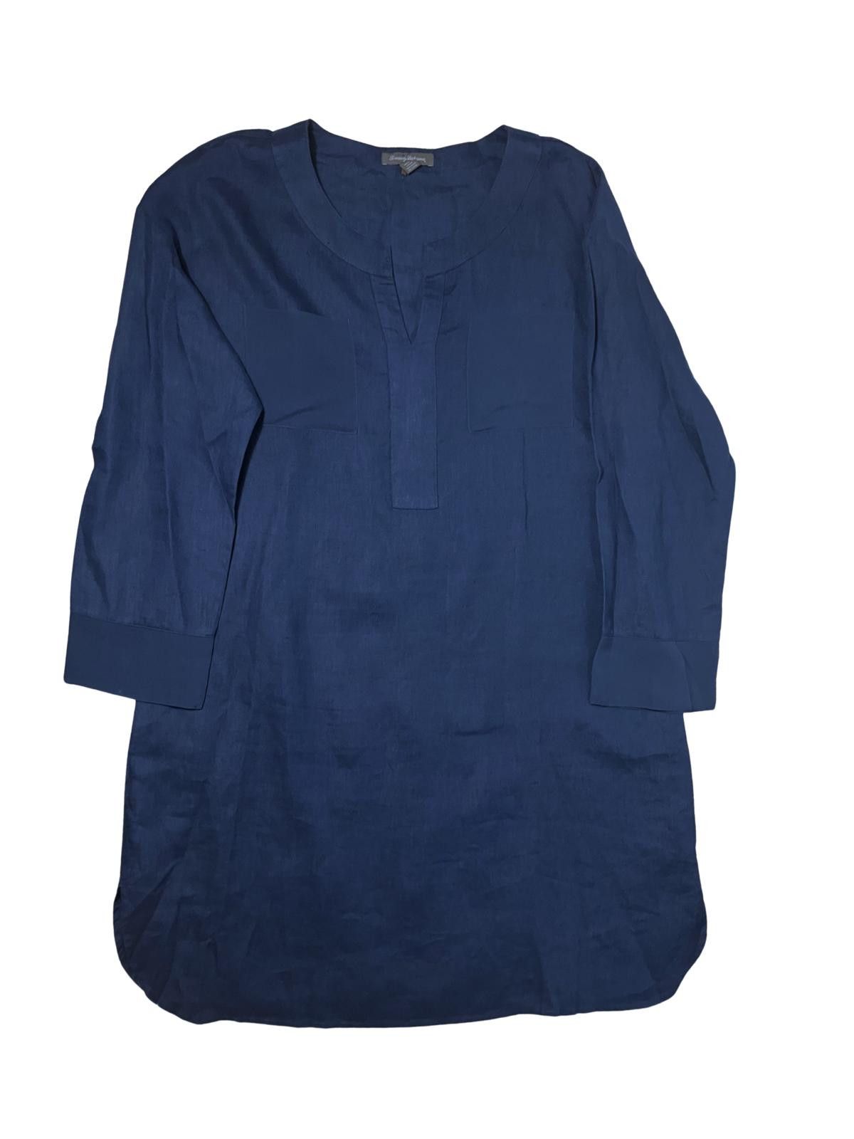 Tommy Bahama Tommy Bahama Linen Tunic Blue XL Relaxed Fit Size XL / US 12-14 / IT 48-50 - 2 Thumbnail