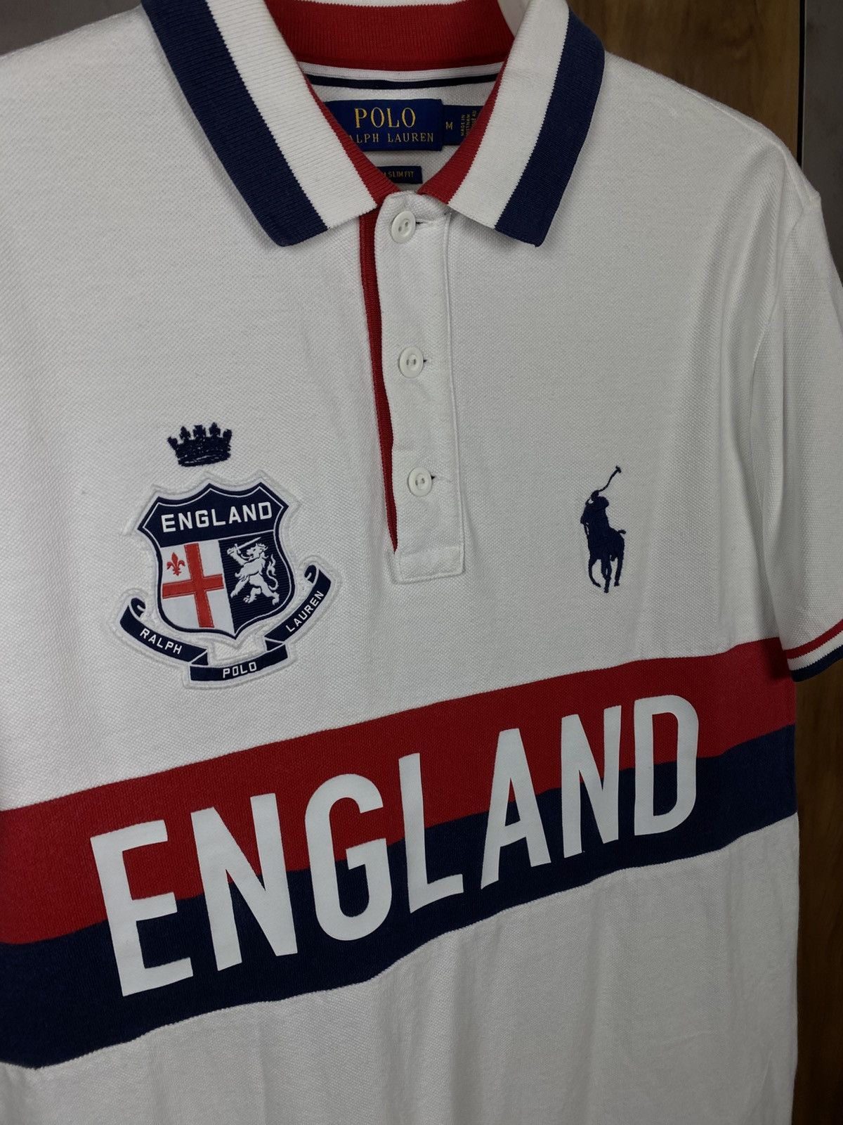 Polo Ralph Lauren 🎠Vintage 00s Polo T-Shirt Polo Ralph Lauren England Racing🎠 Size US M / EU 48-50 / 2 - 3 Thumbnail