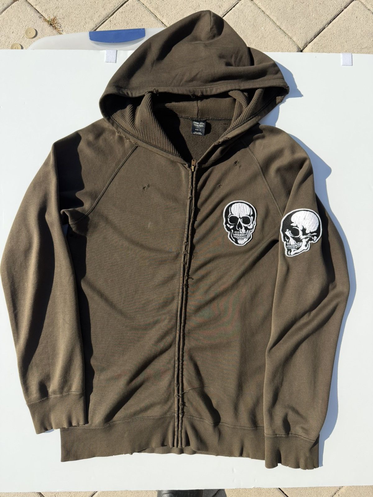 Number (N)ine 04ss Number nine skull zip hoodie archive size 2
