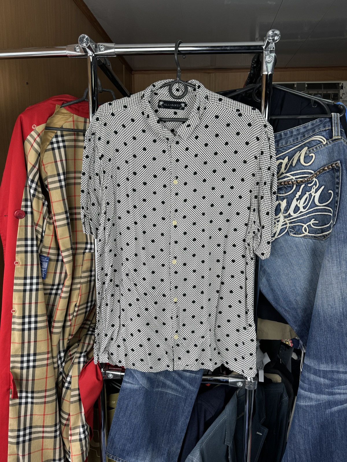 Allsaints × Japanese Brand Mens AllSaints Hawaiian amour SS Shirts button up luxury y2k Size US L / EU 52-54 / 3 - 1 Thumbnail