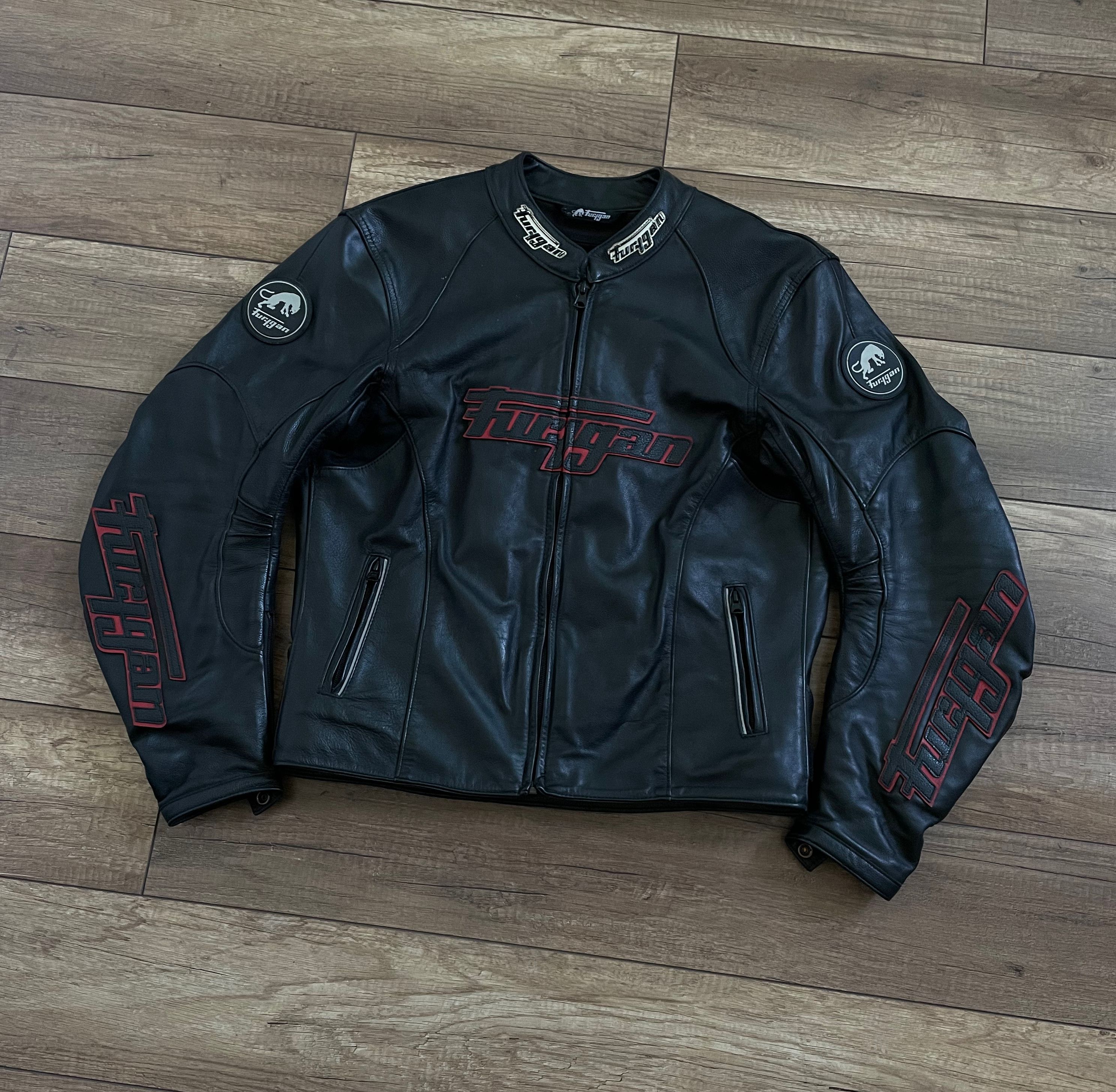 Harley Davidson Furygan Black Leather Biker Moto Jacket Size US L / EU 52-54 / 3 - 2 Thumbnail