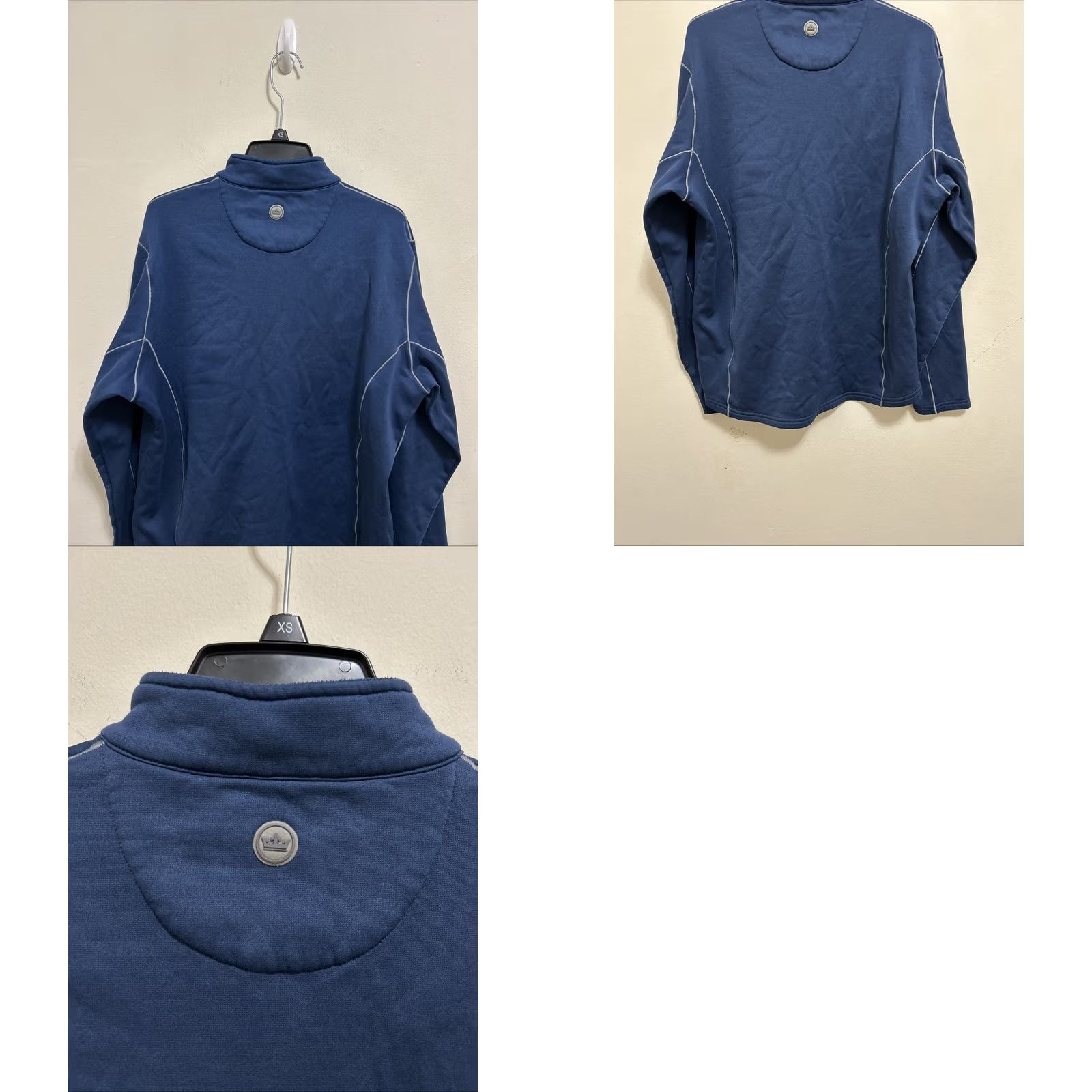 Peter Millar Peter Millar Crown Sport Sweater Mens L 1/4 Zip Blue Gray Pullover Golf Sports Shirt Size US L / EU 52-54 / 3 - 8 Thumbnail