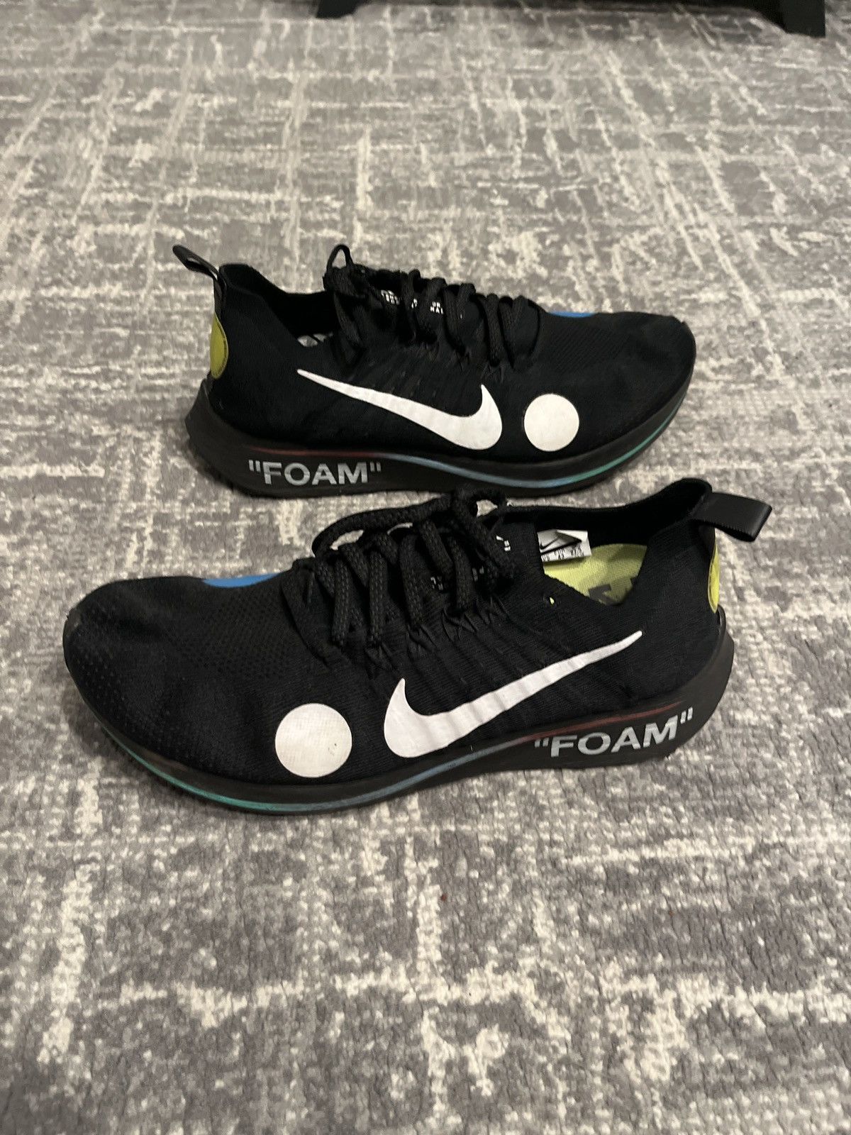 Nike × Off-White Off-White x Zoom Fly Mercurial Flyknit Black Size US 9.5 / EU 42-43 - 6 Thumbnail
