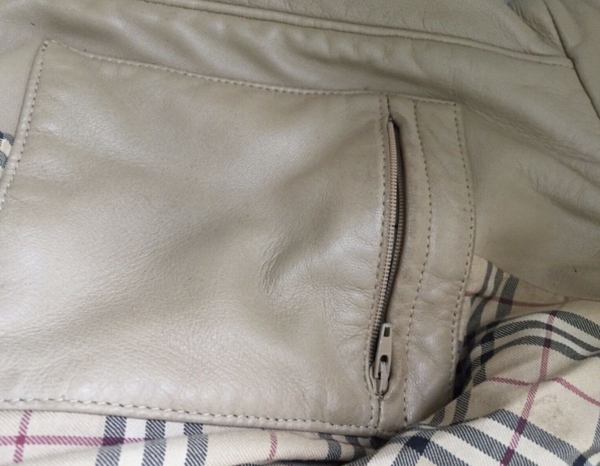 Burberry BURBERRY MENS LEATHER JACKET Size US XXS / EU 40 - 3 Thumbnail