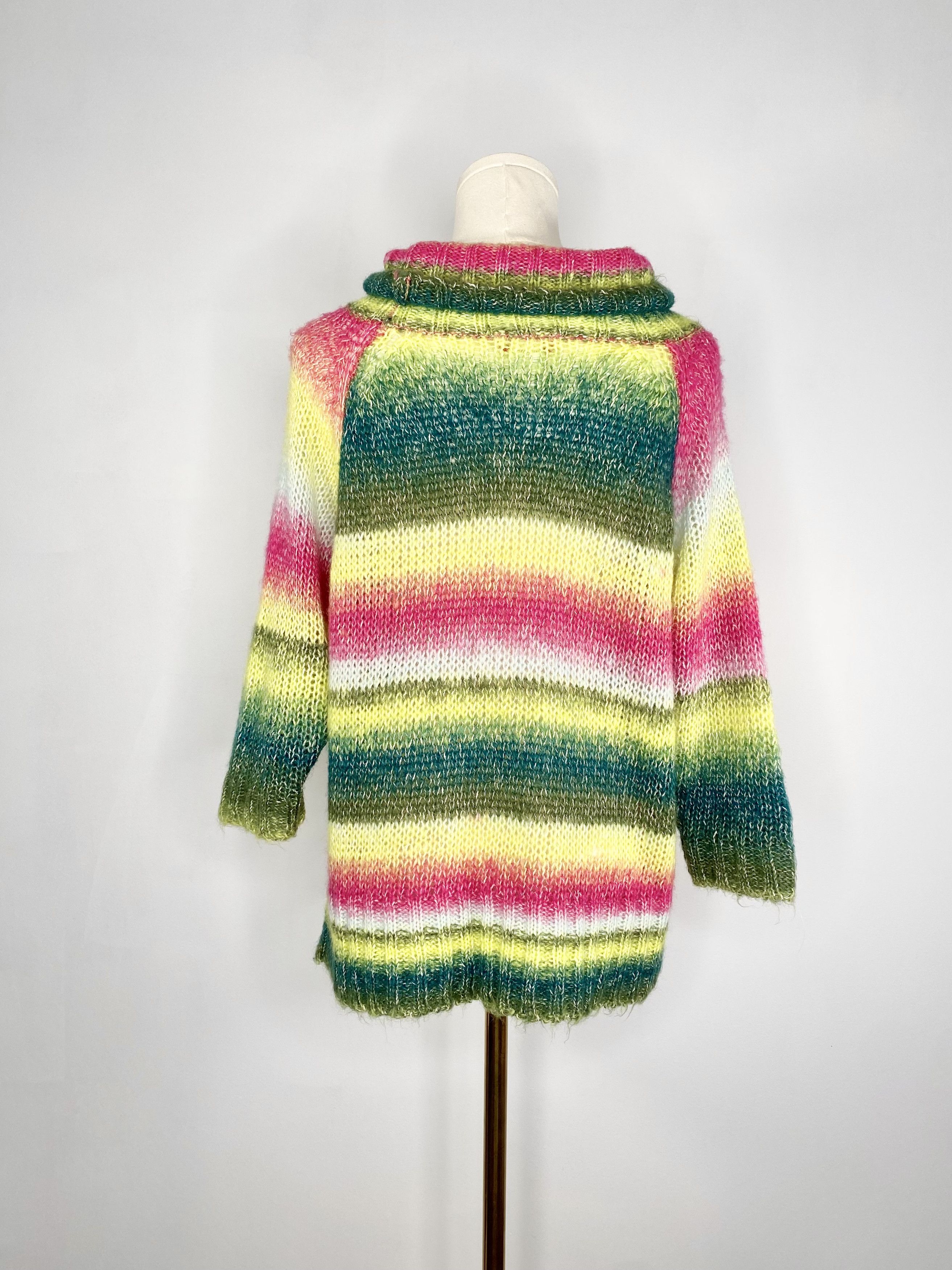 UNIONBAY UnionBay - Pink + green cable knit sweater Size ONE SIZE - 2 Thumbnail
