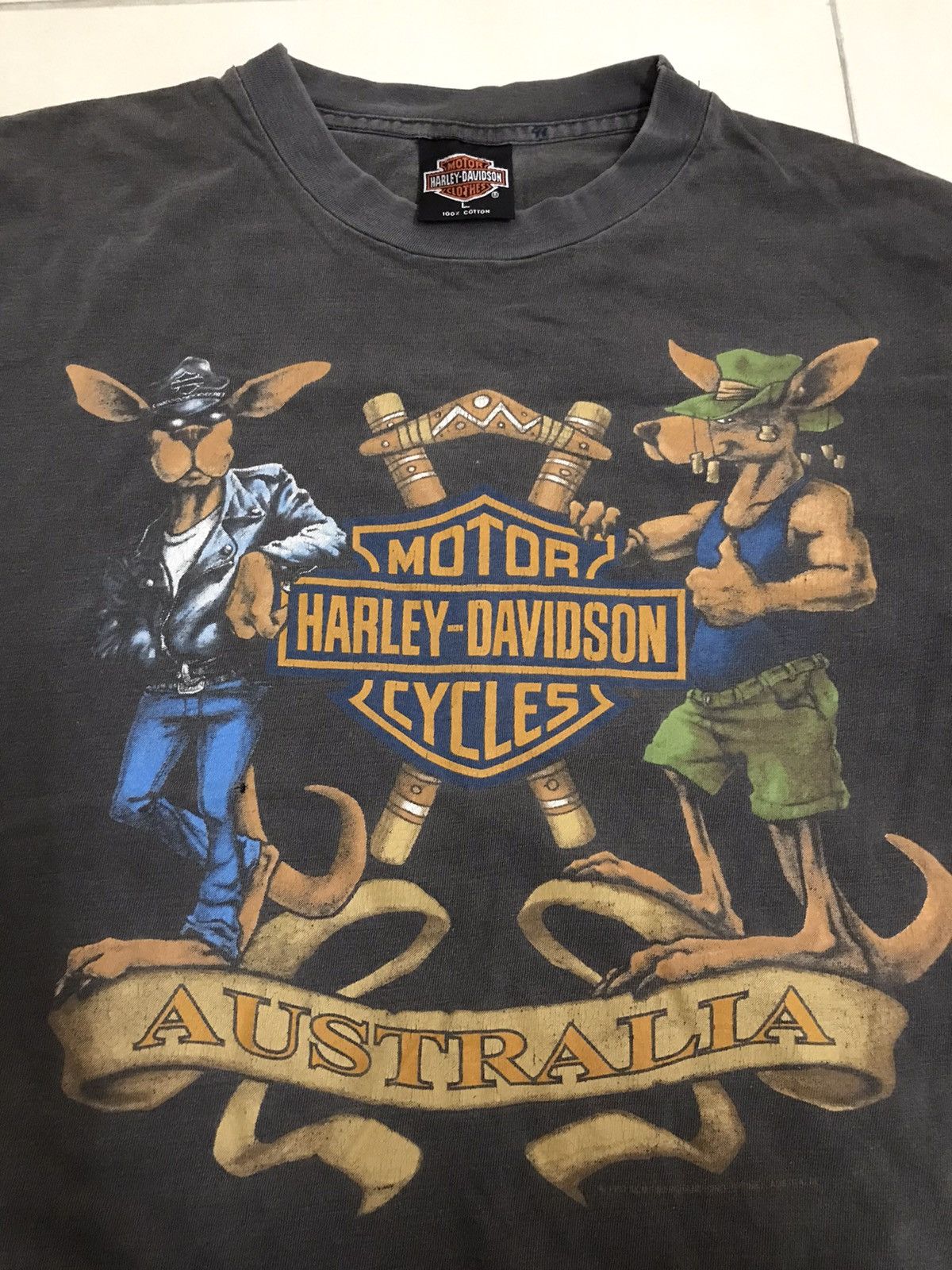 Acme Clothing Vintage 90s Harley Davidson Sydney Australia Tee Shirt L Size US L / EU 52-54 / 3 - 6 Thumbnail