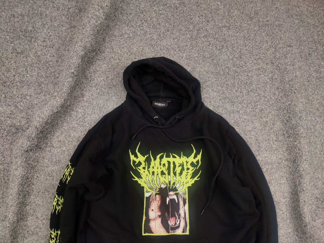 Wasted Paris Wasted Fearless Dog Logo Black Oversized Hoodie Y2K Style Size US S / EU 44-46 / 1 - 3 Thumbnail