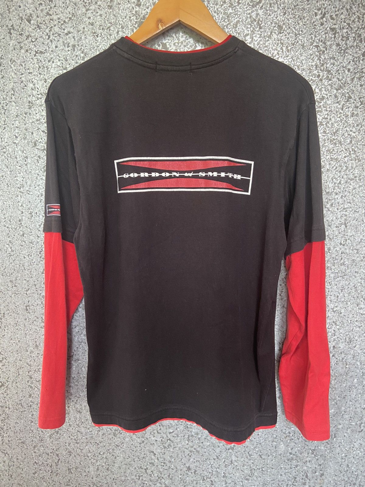 Vintage Vintage 90s Vintage Gordon & Smith t shirt double sleeve Size US L / EU 52-54 / 3 - 2 Thumbnail