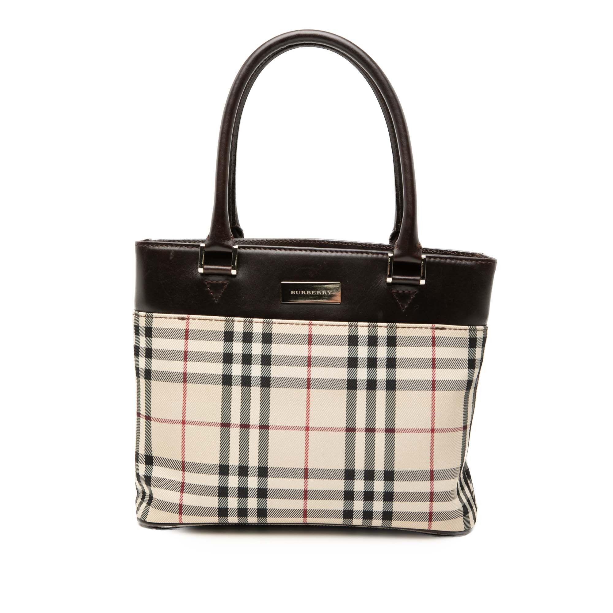 Burberry House Check Canvas Tote Size ONE SIZE - 1 Thumbnail
