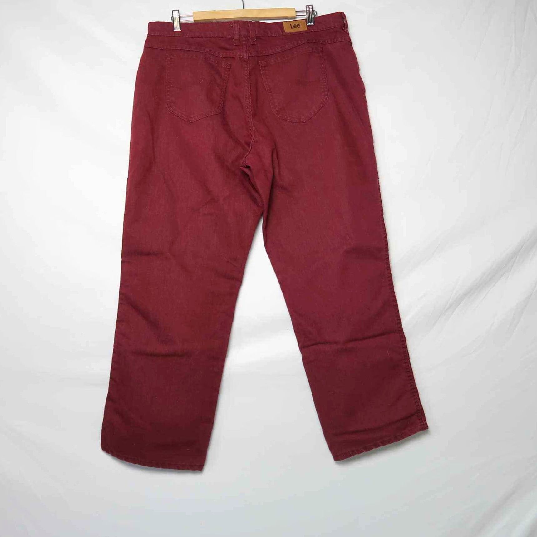 Lee **Vintage 90s Lee Red Straight Leg Mom Jeans 18S** User: **Vintage 90s Lee Red Straight Leg Mom Jeans 18S** Size 40" / US 18 - 3 Thumbnail
