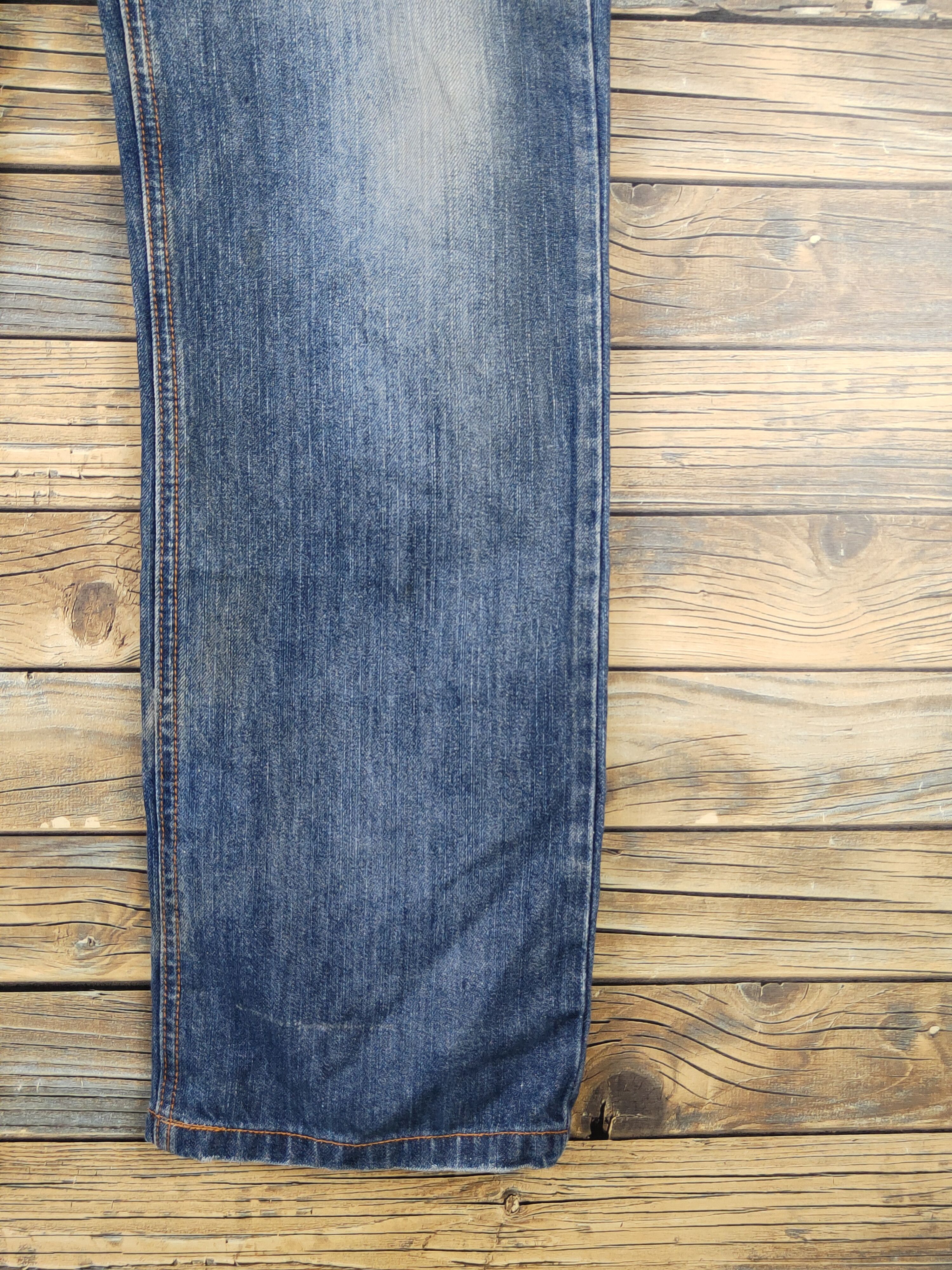 Japanese Brand Japanese Brand Blue Distressed Ripped denim Jeans #W1801 Size US 32 / EU 48 - 6 Thumbnail