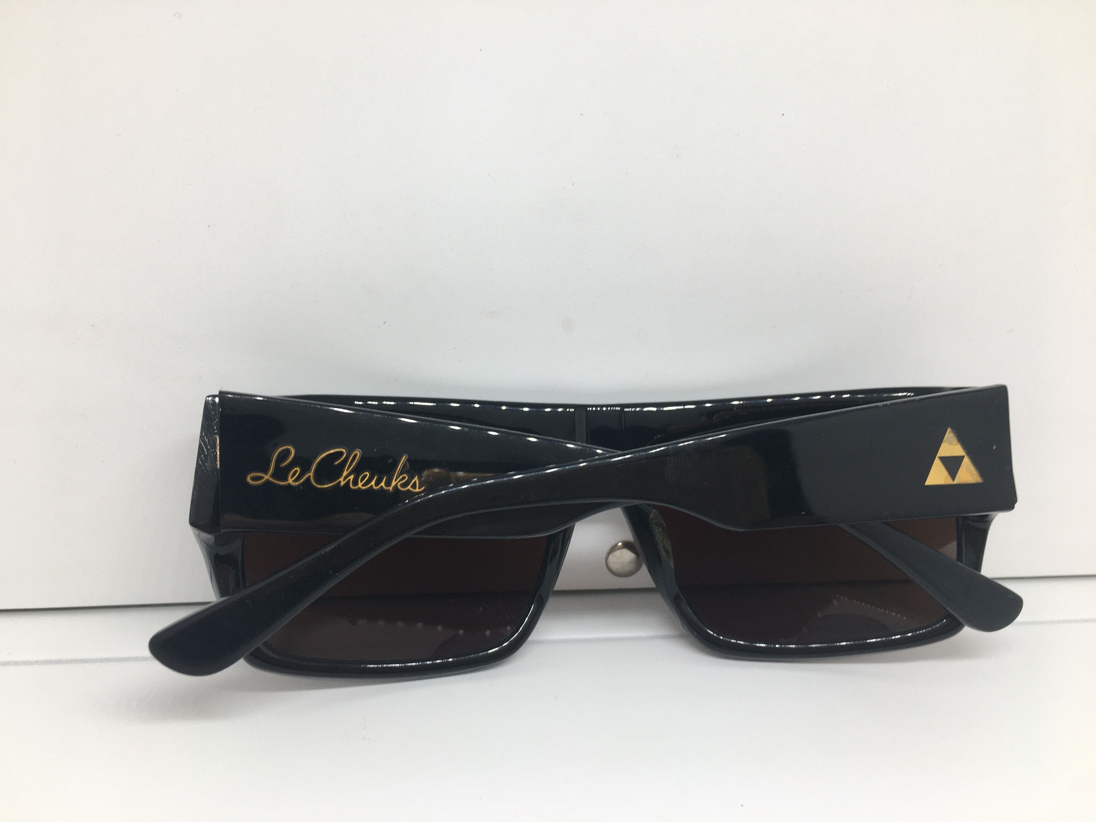 Other Vintage Le Cheuka Black Chunky GENTS Sunglasses ROCKER Size ONE SIZE - 10 Thumbnail