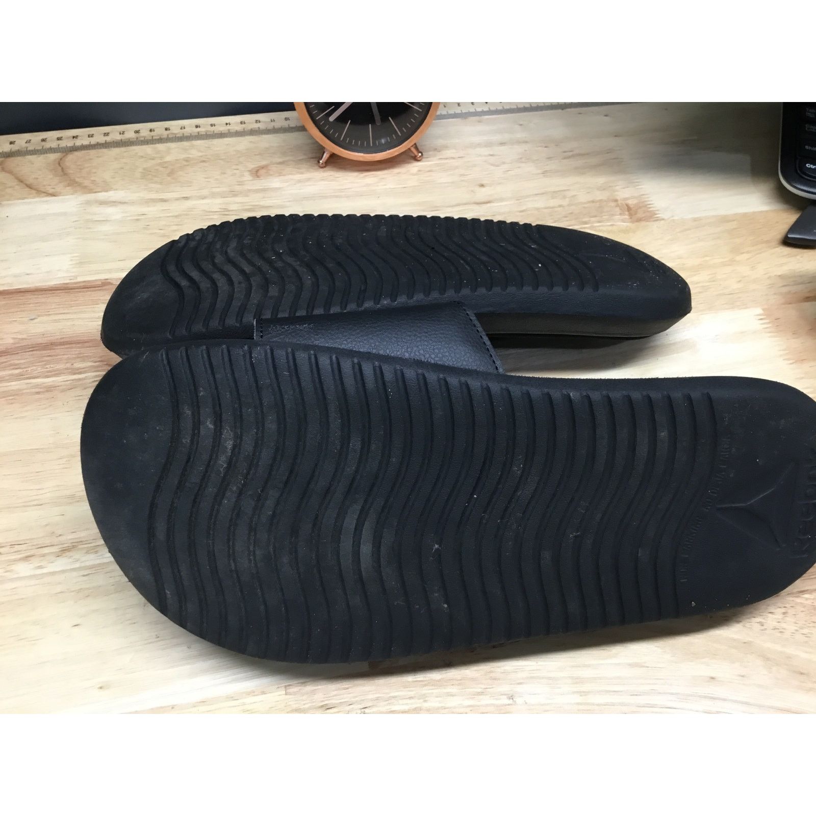 Reebok Reebok 35006WBH Sandals Women 9 Black Memory Foam Slippers Size US 9 / IT 39 - 5 Thumbnail