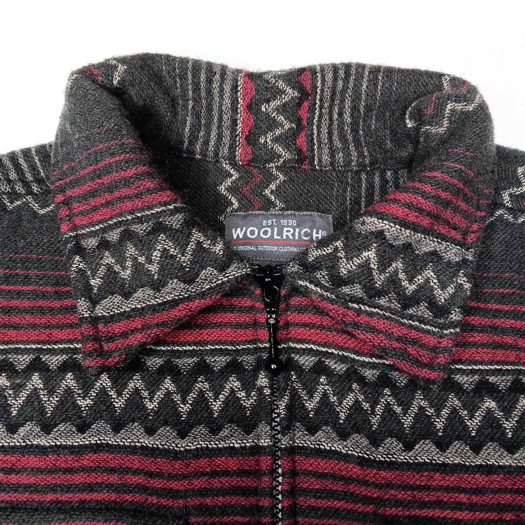Vintage VINTAGE Woolrich Shirt Jacket Women S Gray Wool Blend Southwest Striped Zip Casual Workwear Size S / US 4 / IT 40 - 3 Thumbnail