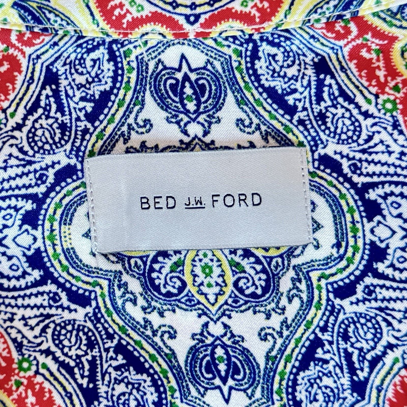 Bed j.w. Ford Bed J.W. Ford Men’s Tricolor Paisley Shirt Size 3 Size US L / EU 52-54 / 3 - 2 Thumbnail
