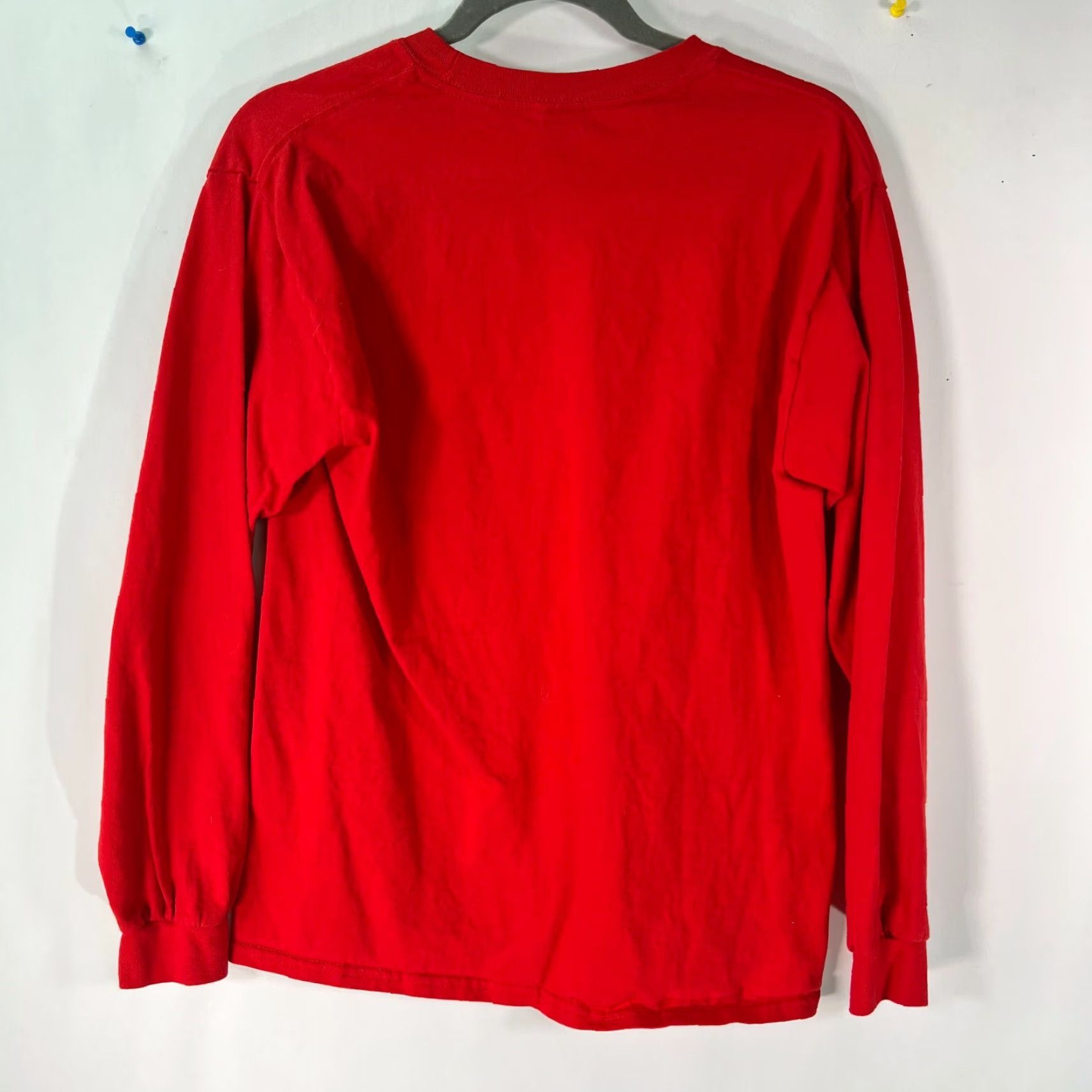 Gildan Gildan Men's Long Sleeve Crew Neck Pullover Sweatshirt Ultra Cotton Red Size M Casual Size US M / EU 48-50 / 2 - 2 Thumbnail