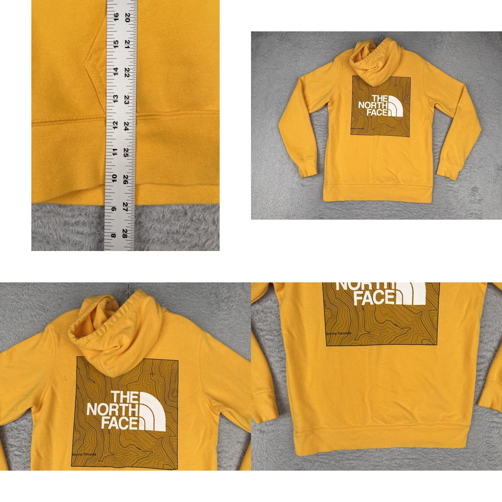 The North Face The North Face Hoodie Mens Small Yellow Sierra Nevada Back Graphic Sweatshirt Size US S / EU 44-46 / 1 - 9 Thumbnail