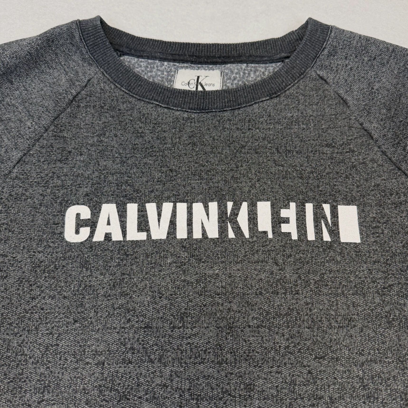 Vintage **Calvin Klein Jeans Large Gray Pullover Sweatshirt Crewneck Fleece** User: **Calvin Klein Jeans Mens Large Gray Pullover Sweatshirt Fleece** Size US L / EU 52-54 / 3 - 3 Thumbnail