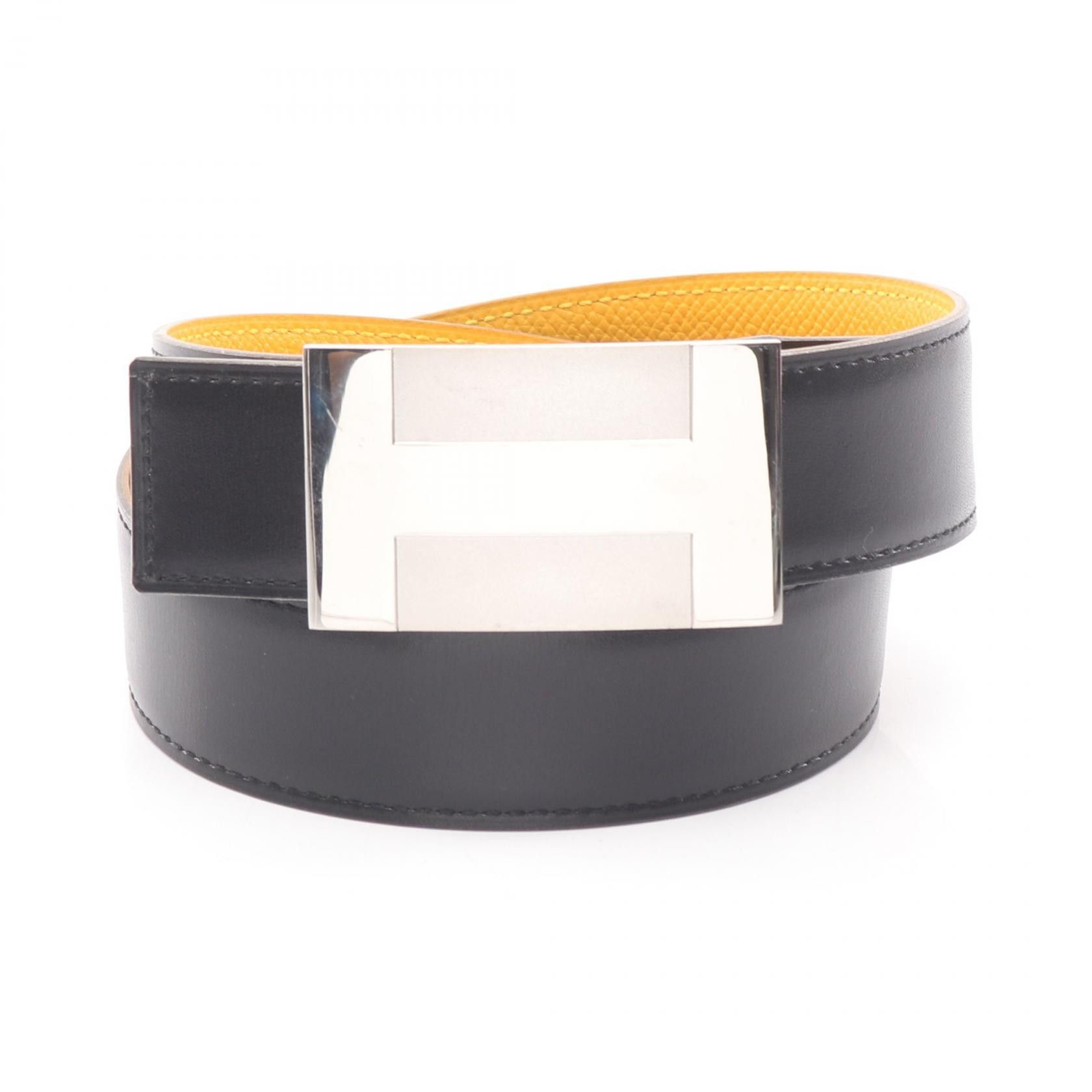 Hermes Hermes Hermes H Plaque Reversible Leather Belt Leather Belt Stamp A (1997) DUTY FREE for USA Size ONE SIZE - 1 Thumbnail
