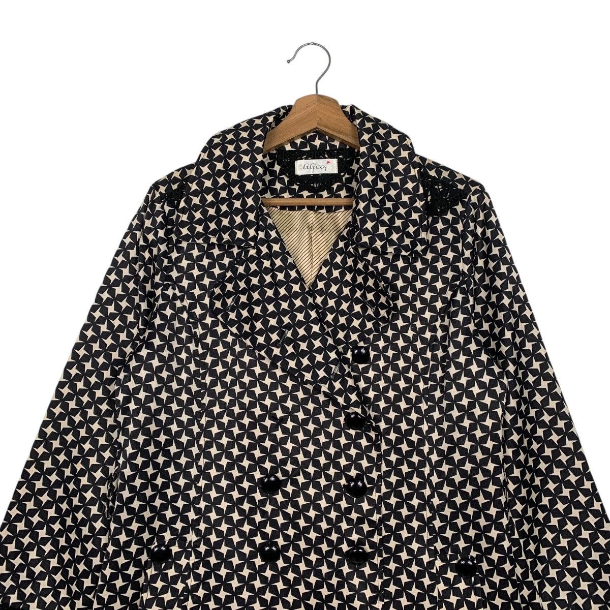 Japanese Brand Japanese Brand Lilicoj Polka Dot Double Breasted Trenchcoat Size M / US 6-8 / IT 42-44 - 2 Thumbnail