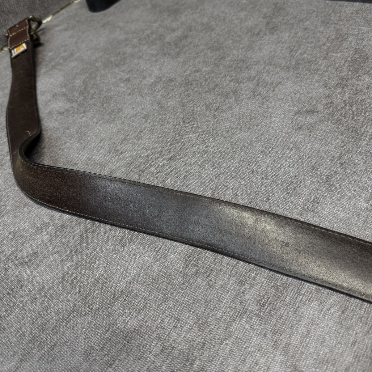 Carhartt × Leather × Vintage Carhartt leather belt vintage Size 36 - 6 Thumbnail
