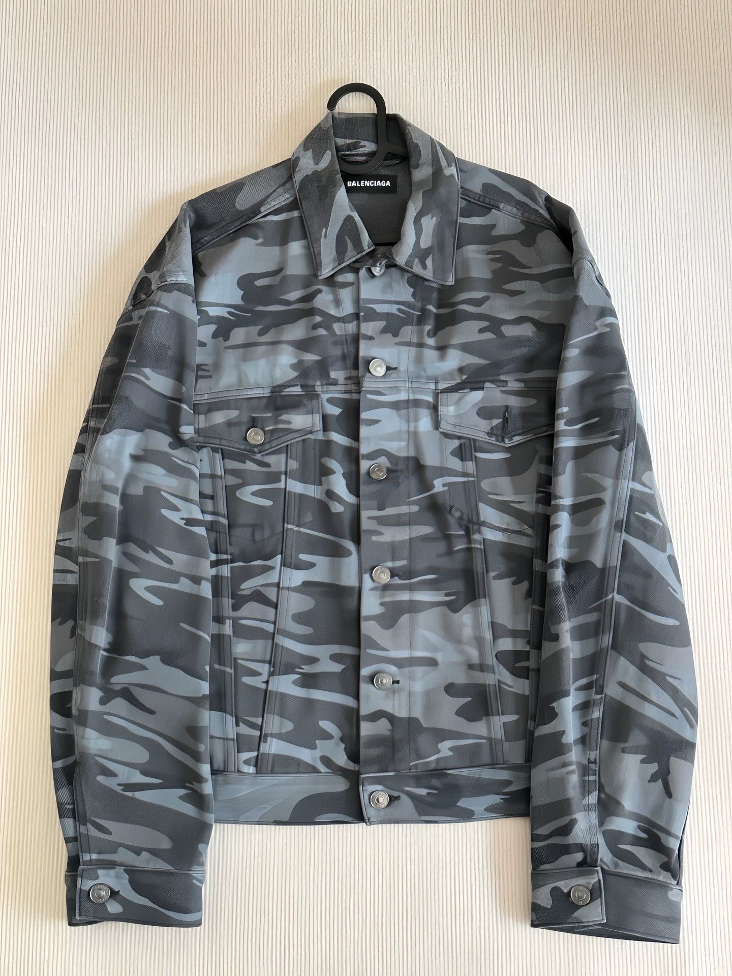 Balenciaga 21SS Camo Denim Jacket - dmc